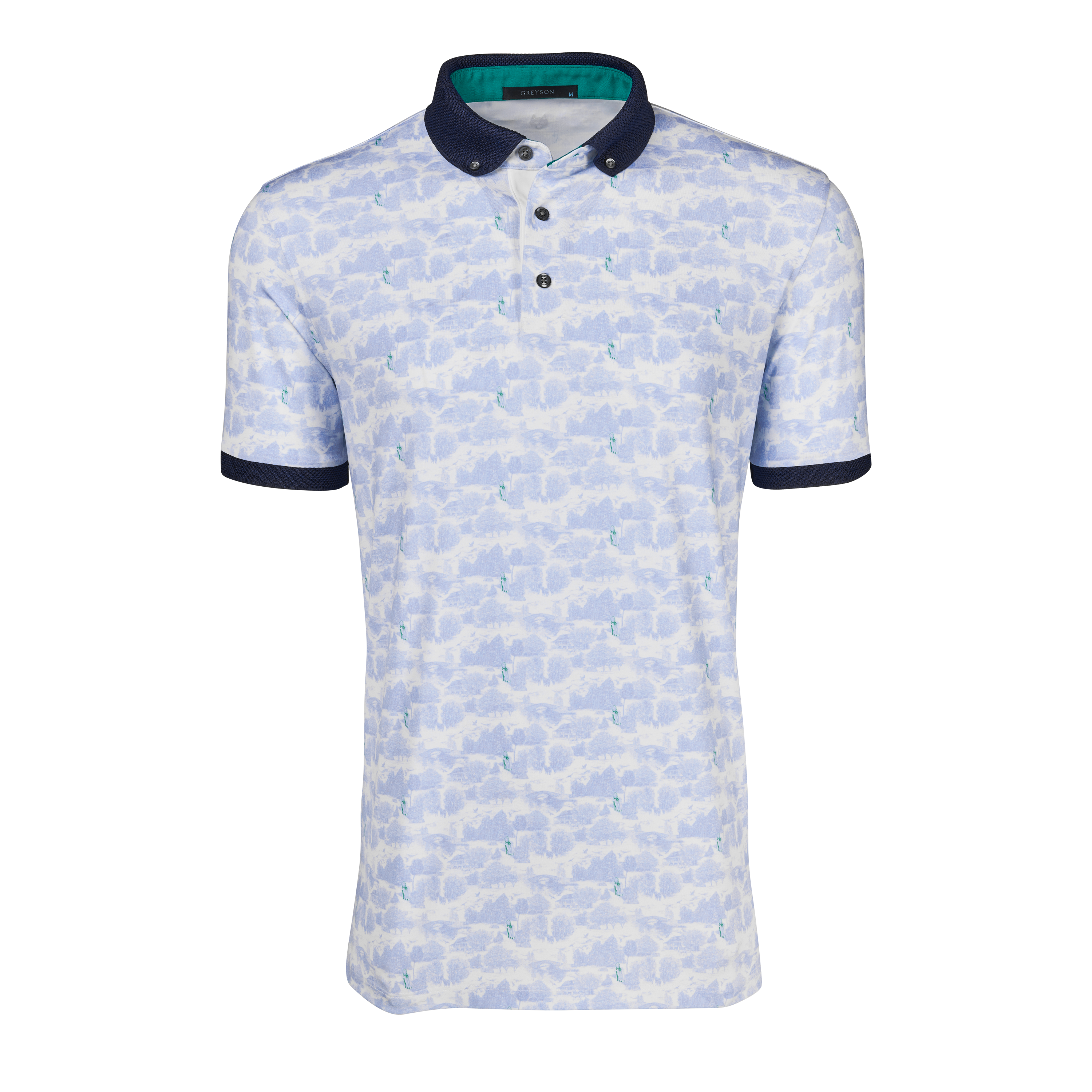 Mens Printed Short Sleeve Garden of Thieves Polo