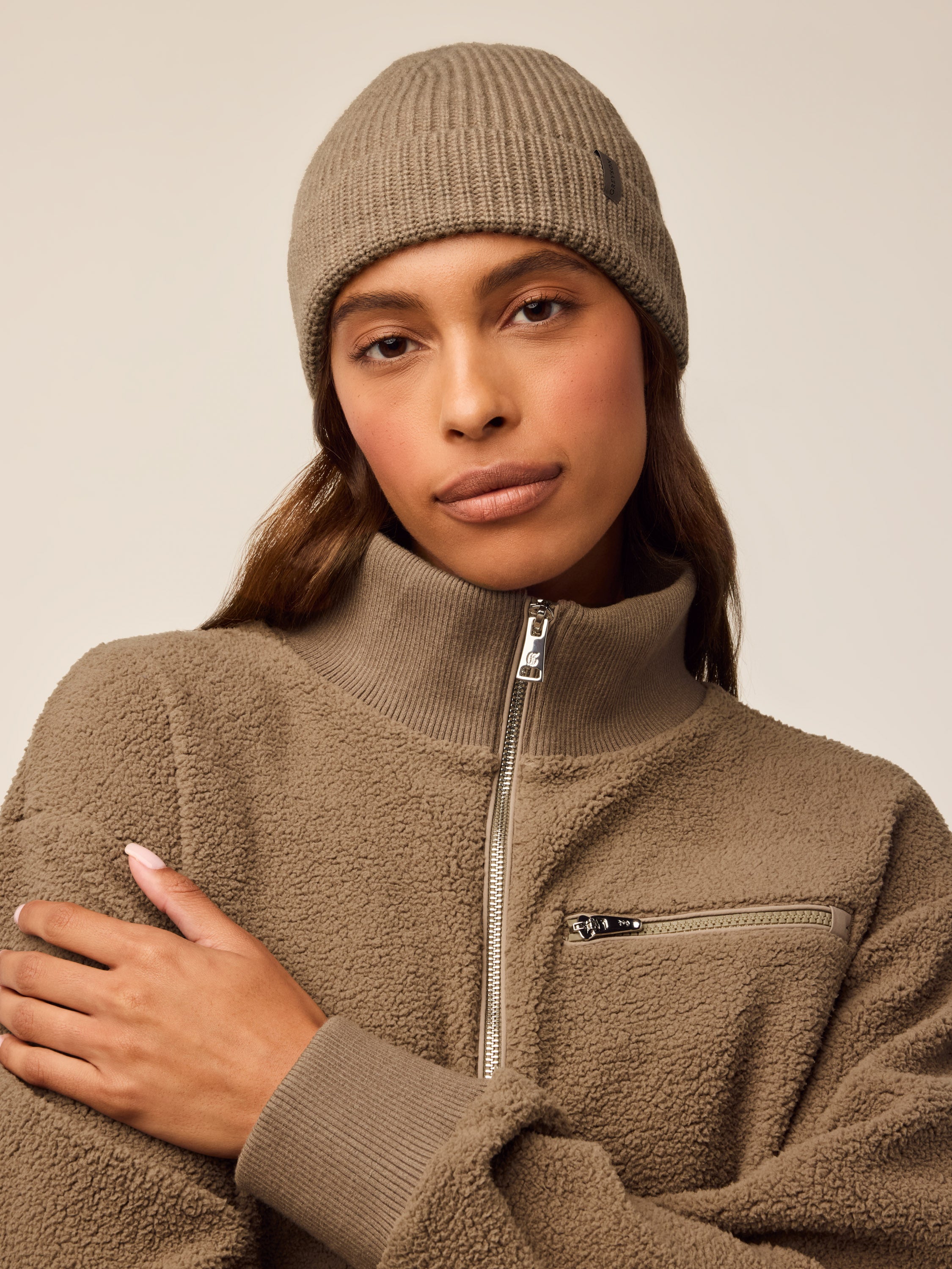 Womens Greyson Knit Beanie - Wool-Cashmere Ribbed Beanie | Greyson
