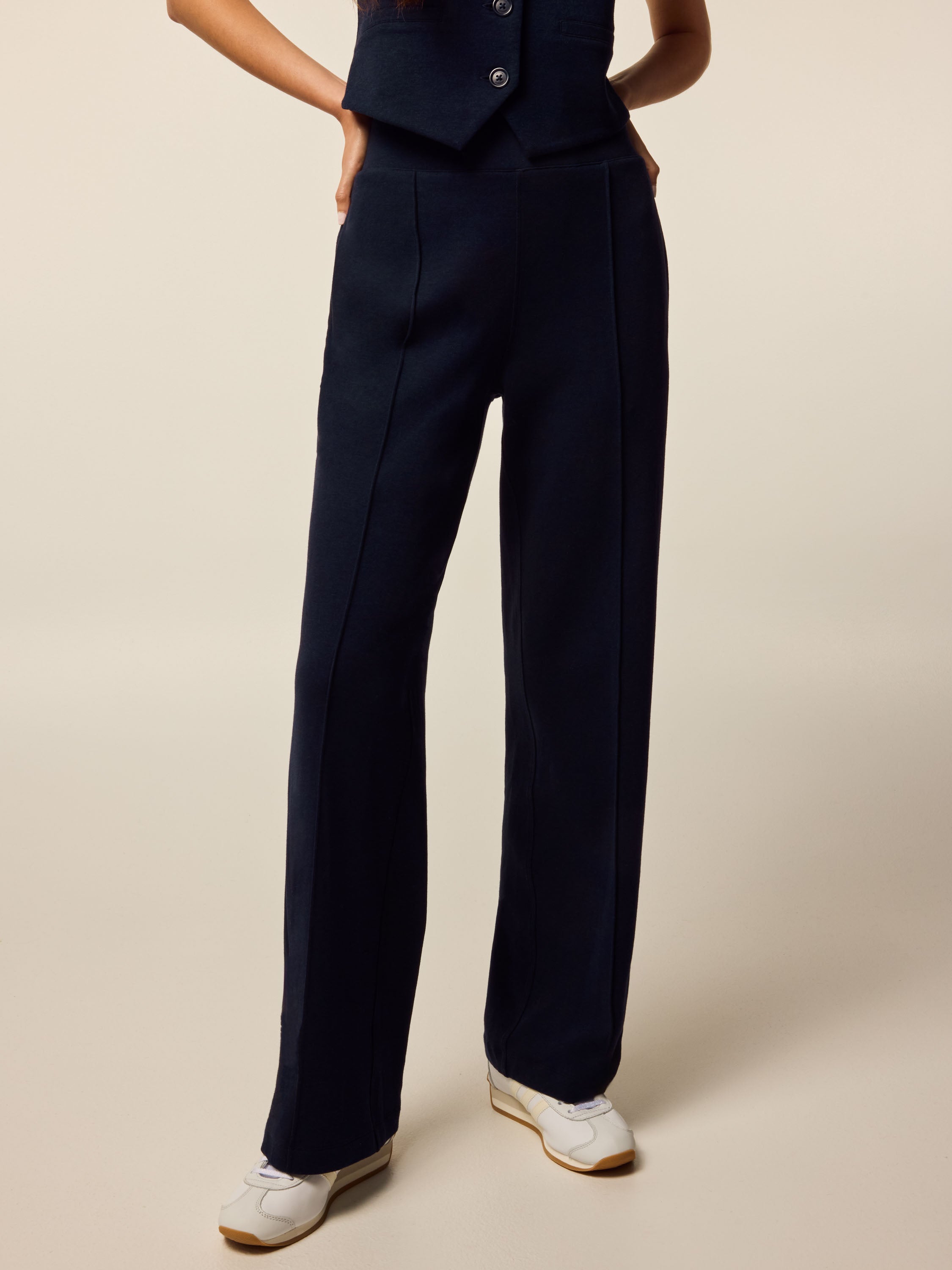 Womens Ojai Luxe Pant - Midweight Cotton-Blend Straight Leg