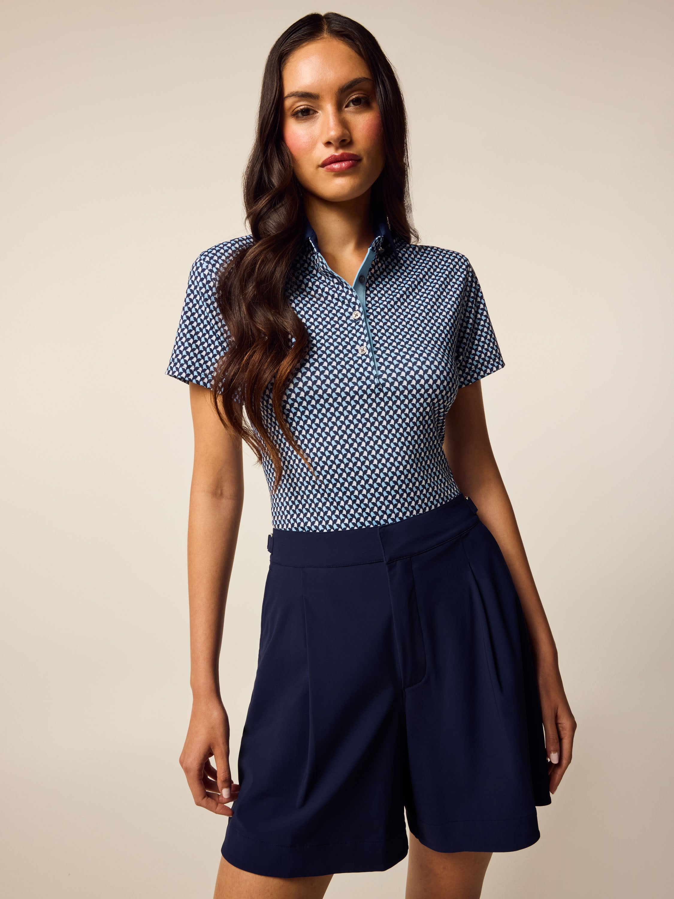 Womens Scarlett Wolf Whisperer Short Sleeve Polo - Lightweight