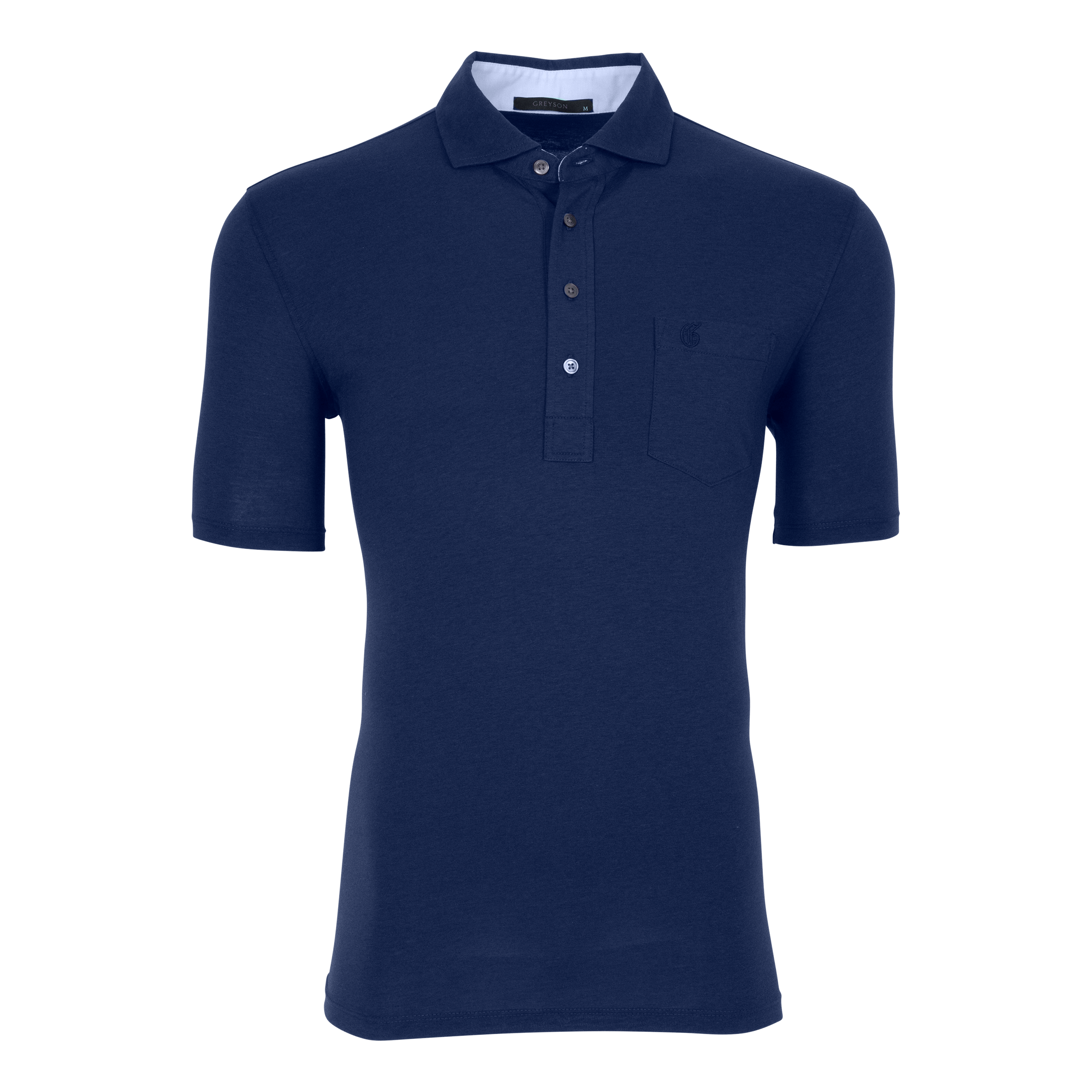 GREYSON ネイビー ポロシャツ Sサイズ Mens Spirit Short Sleeve Chest Pocket Polo - Pima Cotton Blend