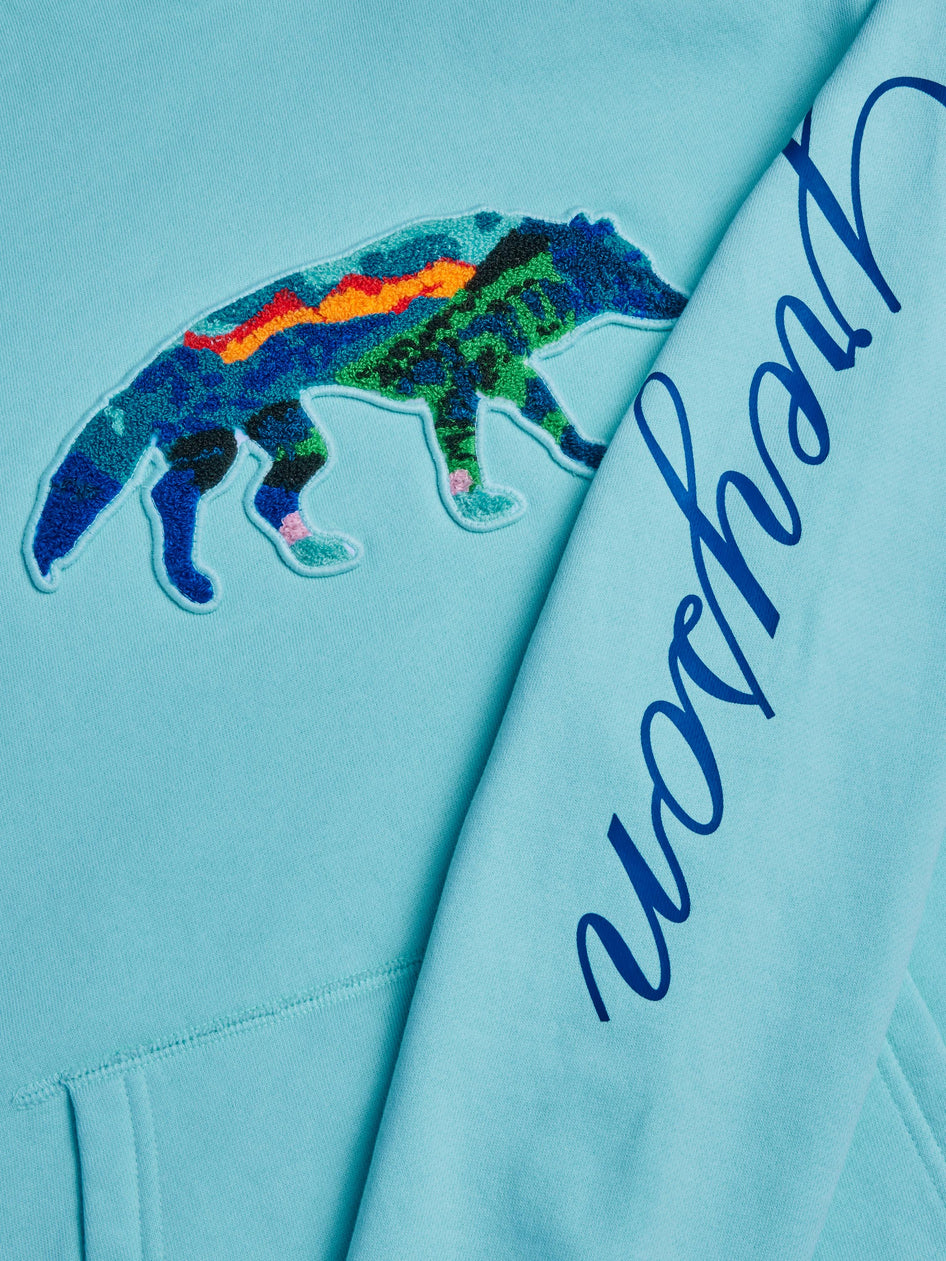 Greyson Clothiers Painted Mountain Stalking Wolf Aspen Hoodie in CATTAIL