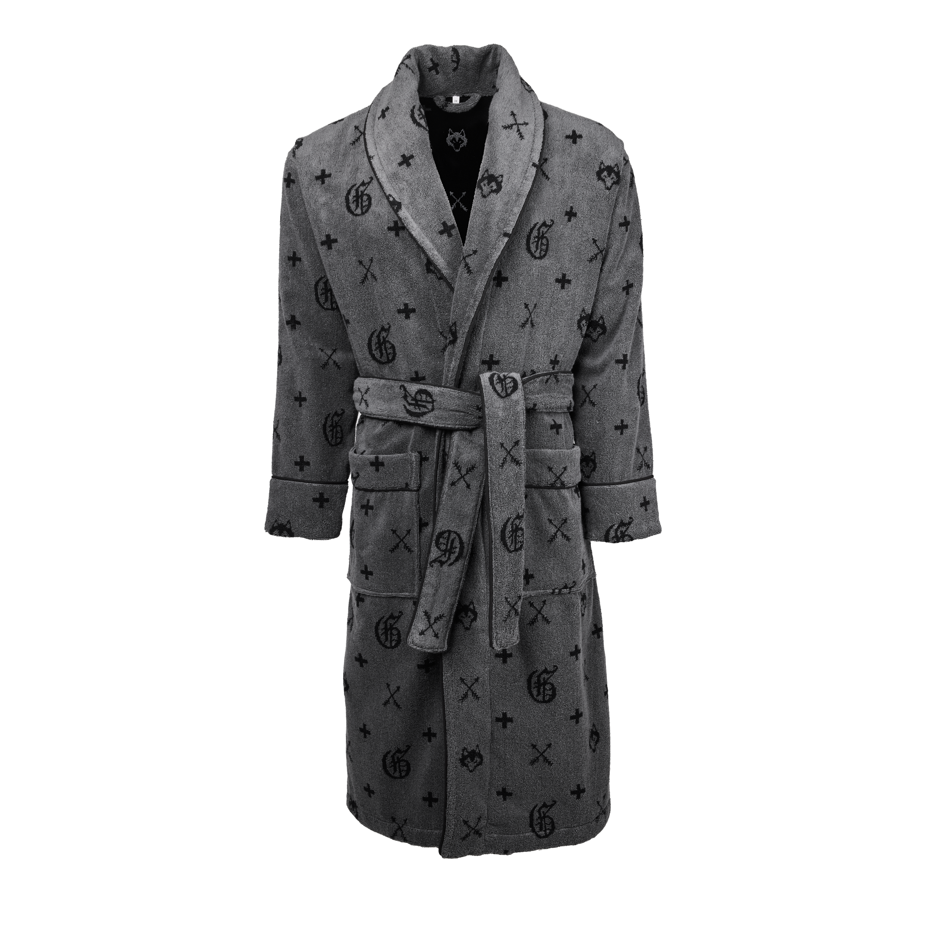 grey dressing gown Cashmere & Merino Luxe Dressing Gown