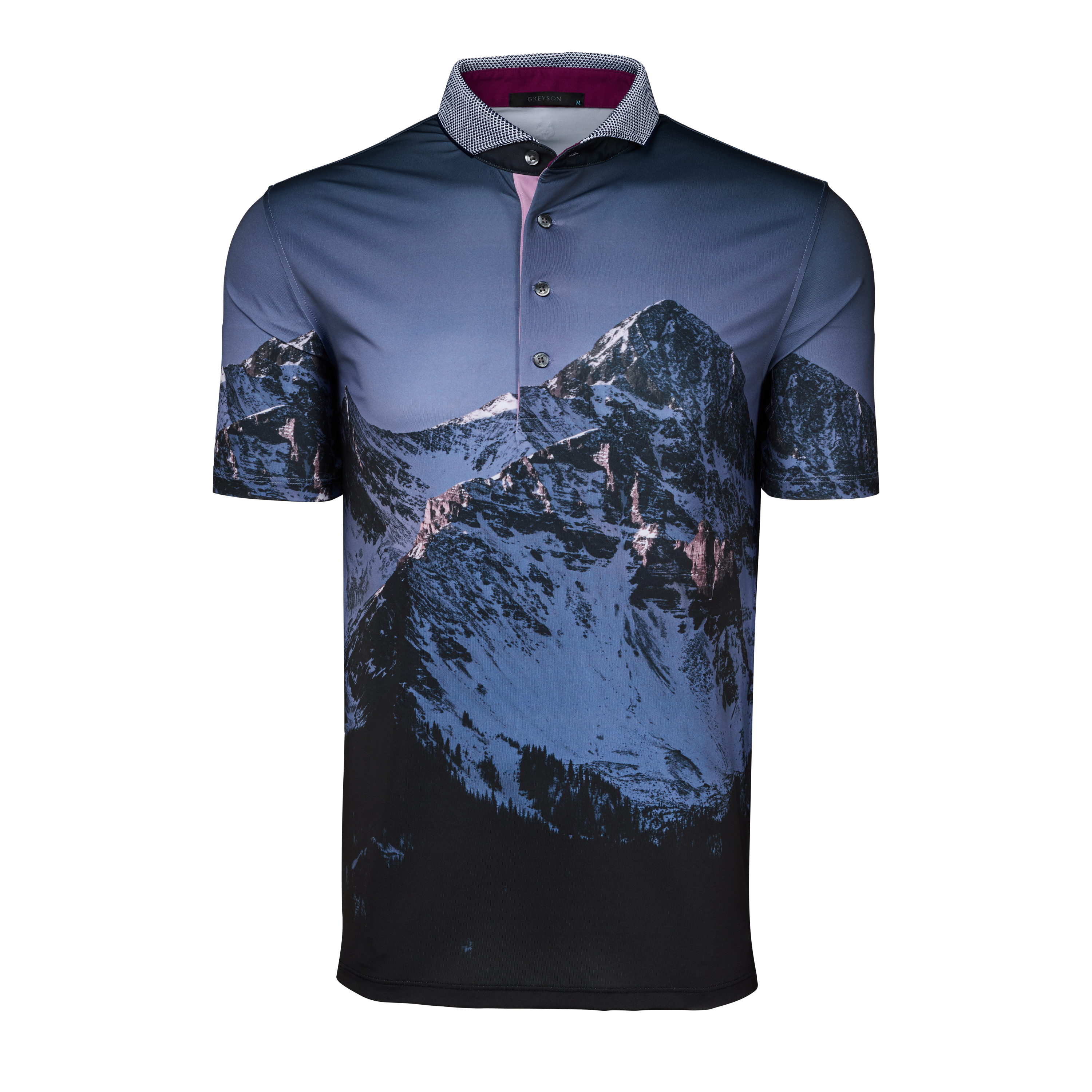 Mens Off-Piste Short Sleeve Polo - Performance Printed Polo with