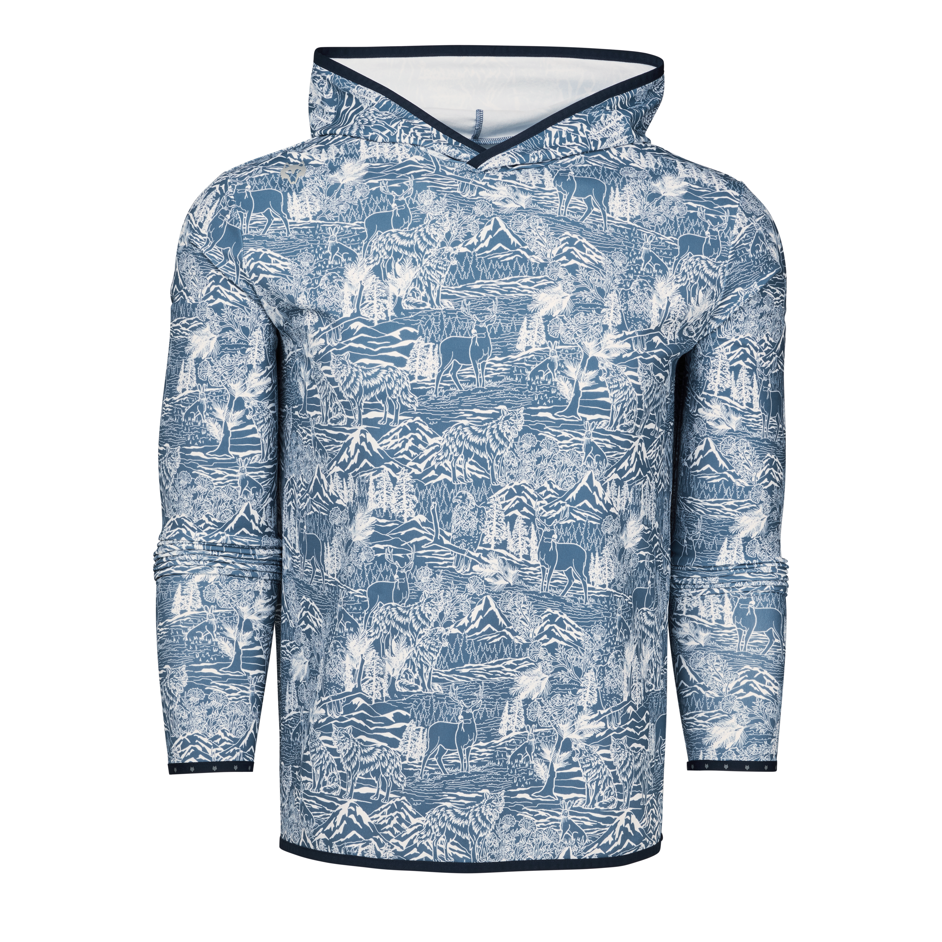 Mens Colorado In The Valley Hoodie - Printed Lightweight