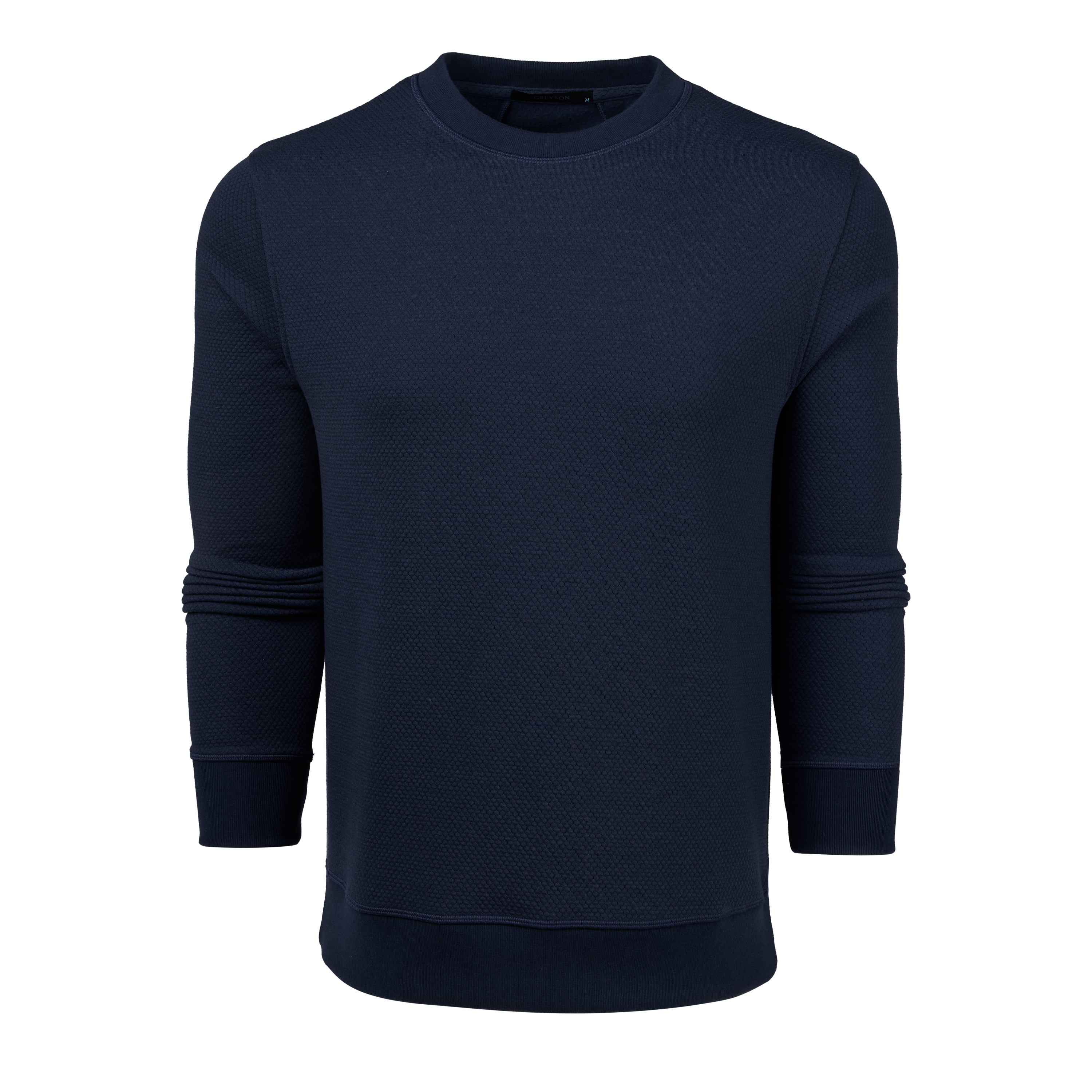 Mens Troy Crewneck - Textured Stretch Performance Sweatshirt