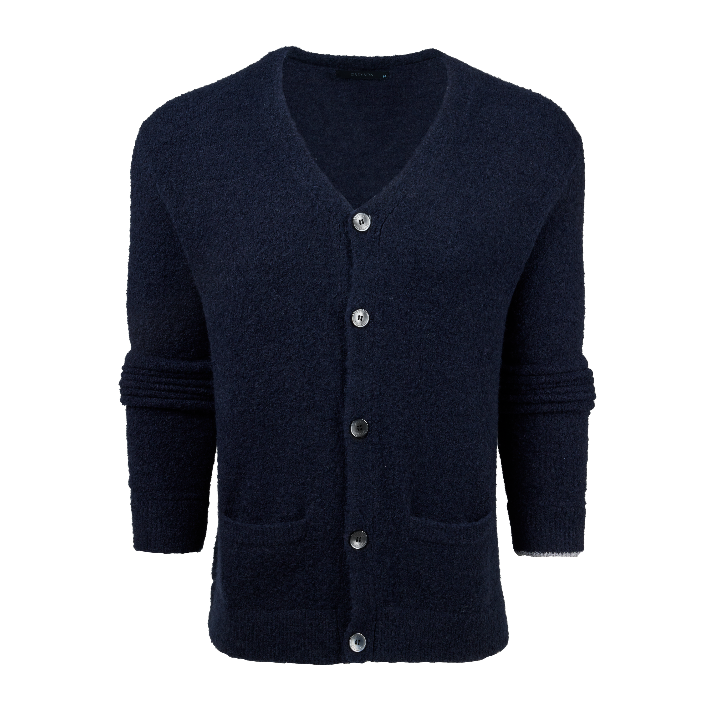 Mens Bedford Bouclé Cardigan - Soft Knit Layer with Thermal Warmth Mens Bedford Bouclé Cardigan - Soft Knit Layer with Thermal Warmth