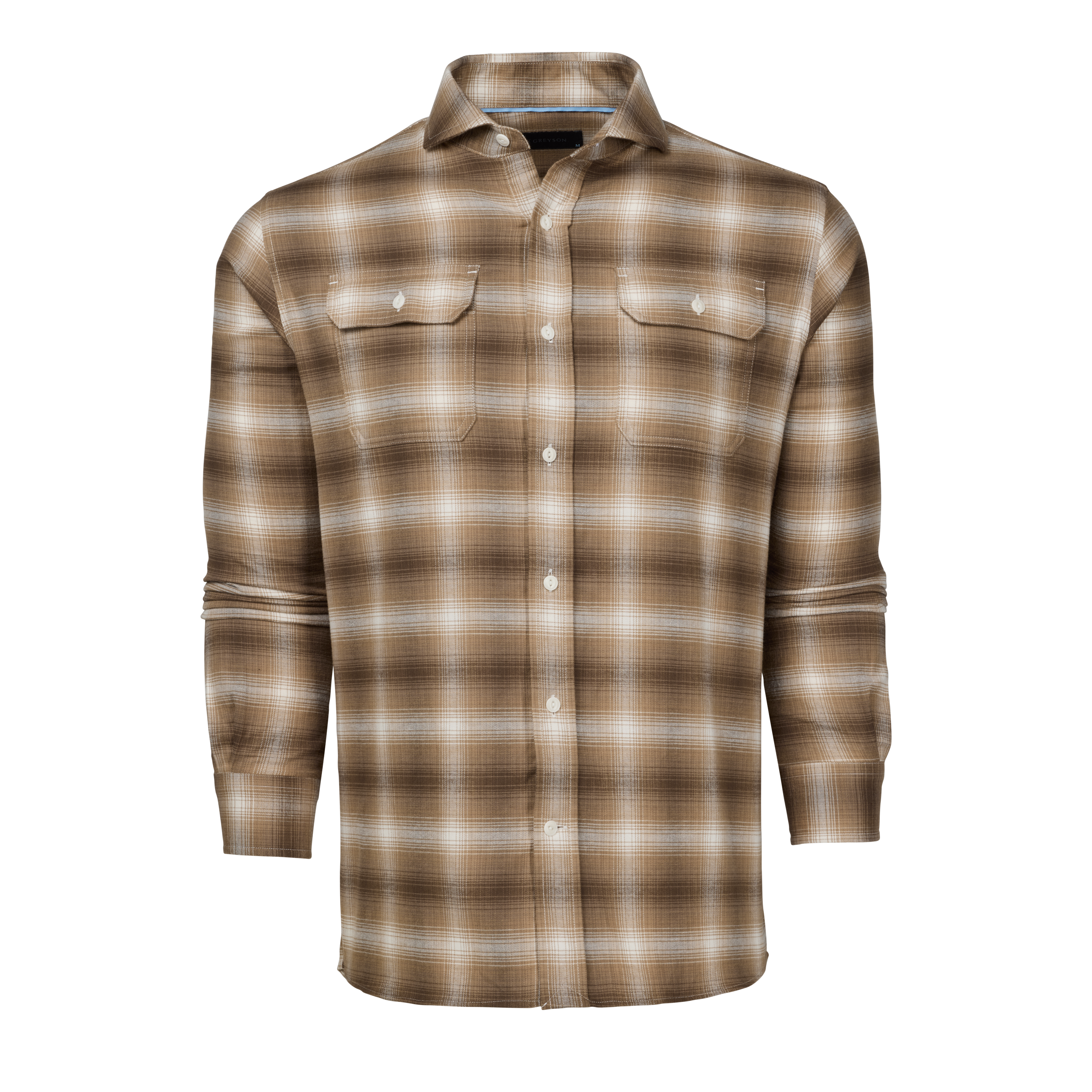 Mens Copake Shadow Plaid Work Shirt - Midweight Flannel Casual