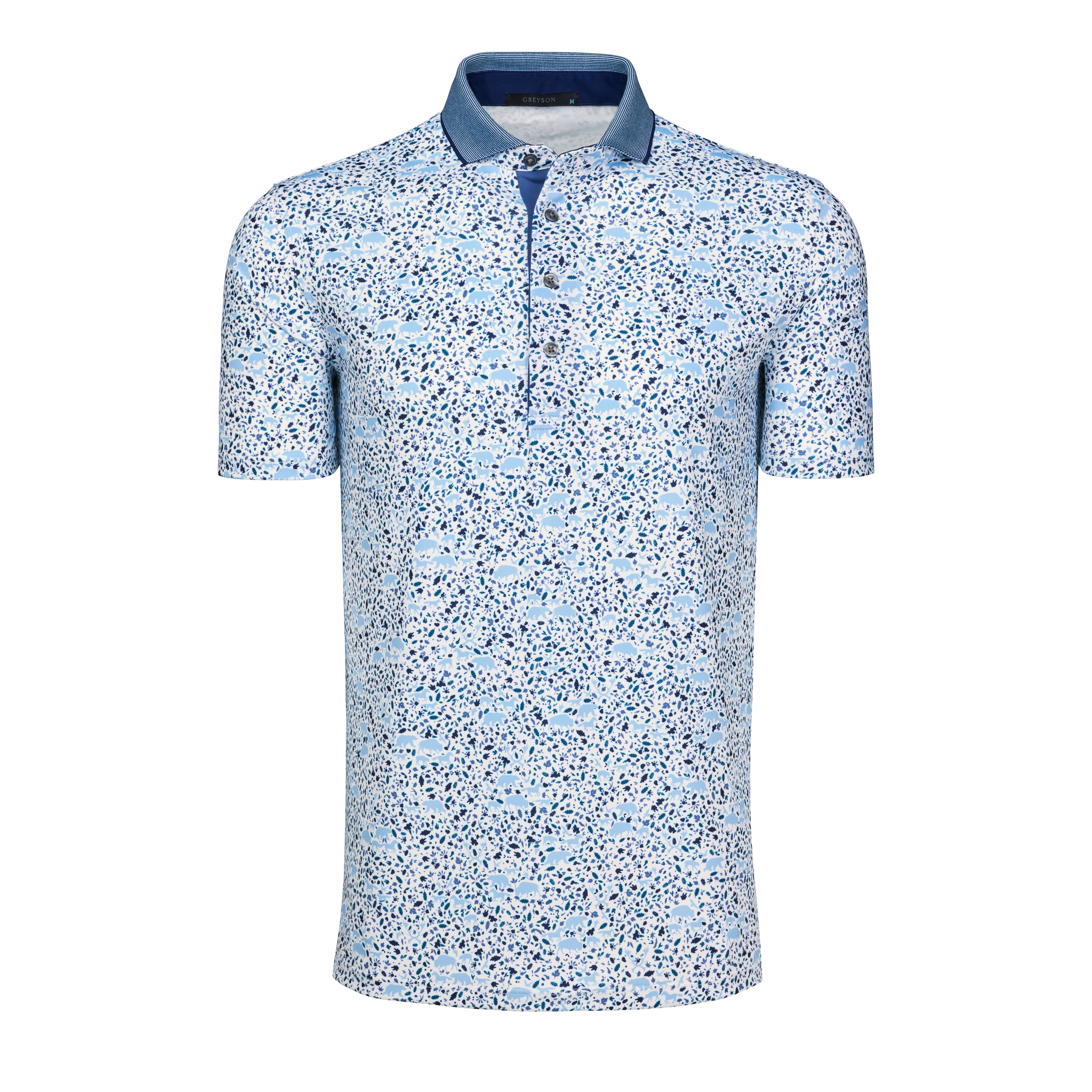Mens Buffalo Soldier Short Sleeve Polo - Performance Printed Polo