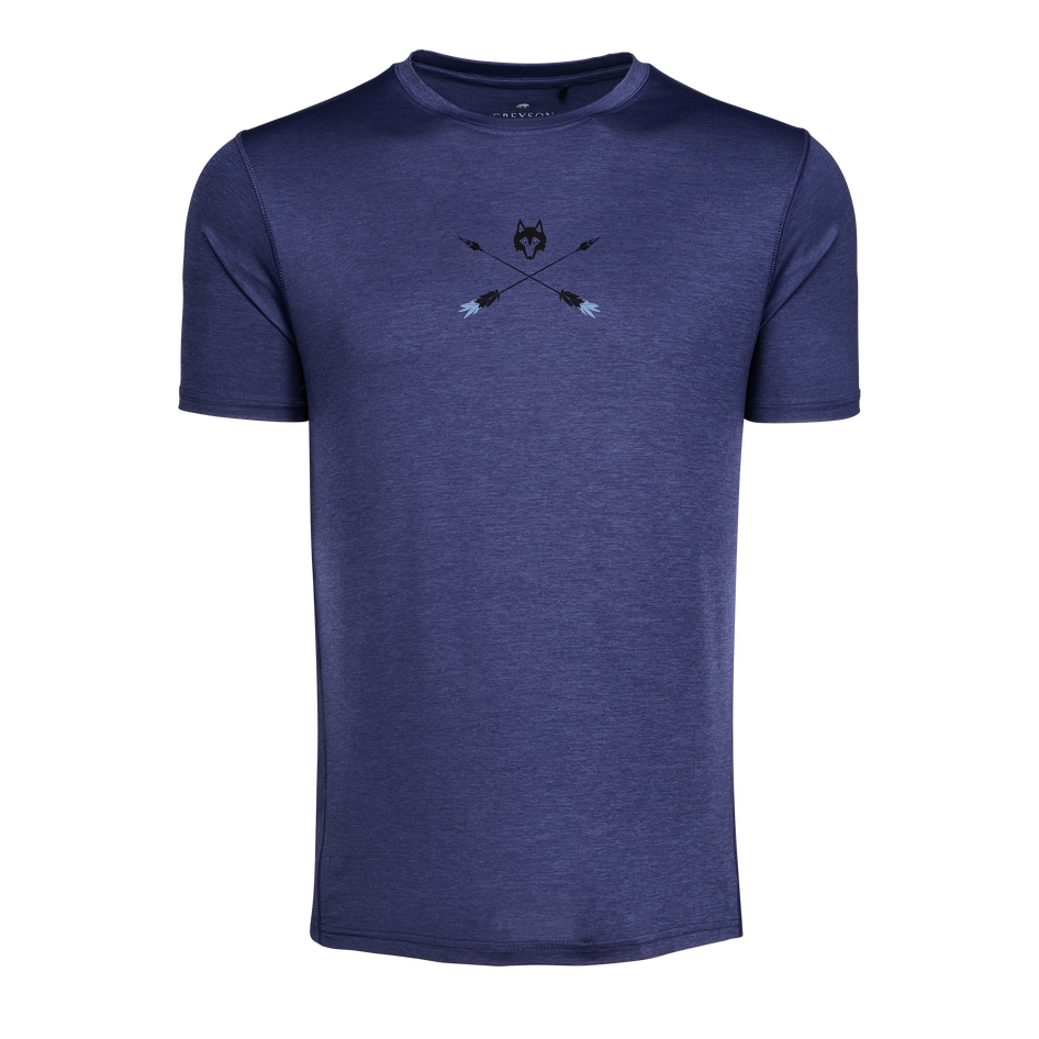 Feed the Wolf Crossed Arrows Guide Sport Short Sleeve Tee