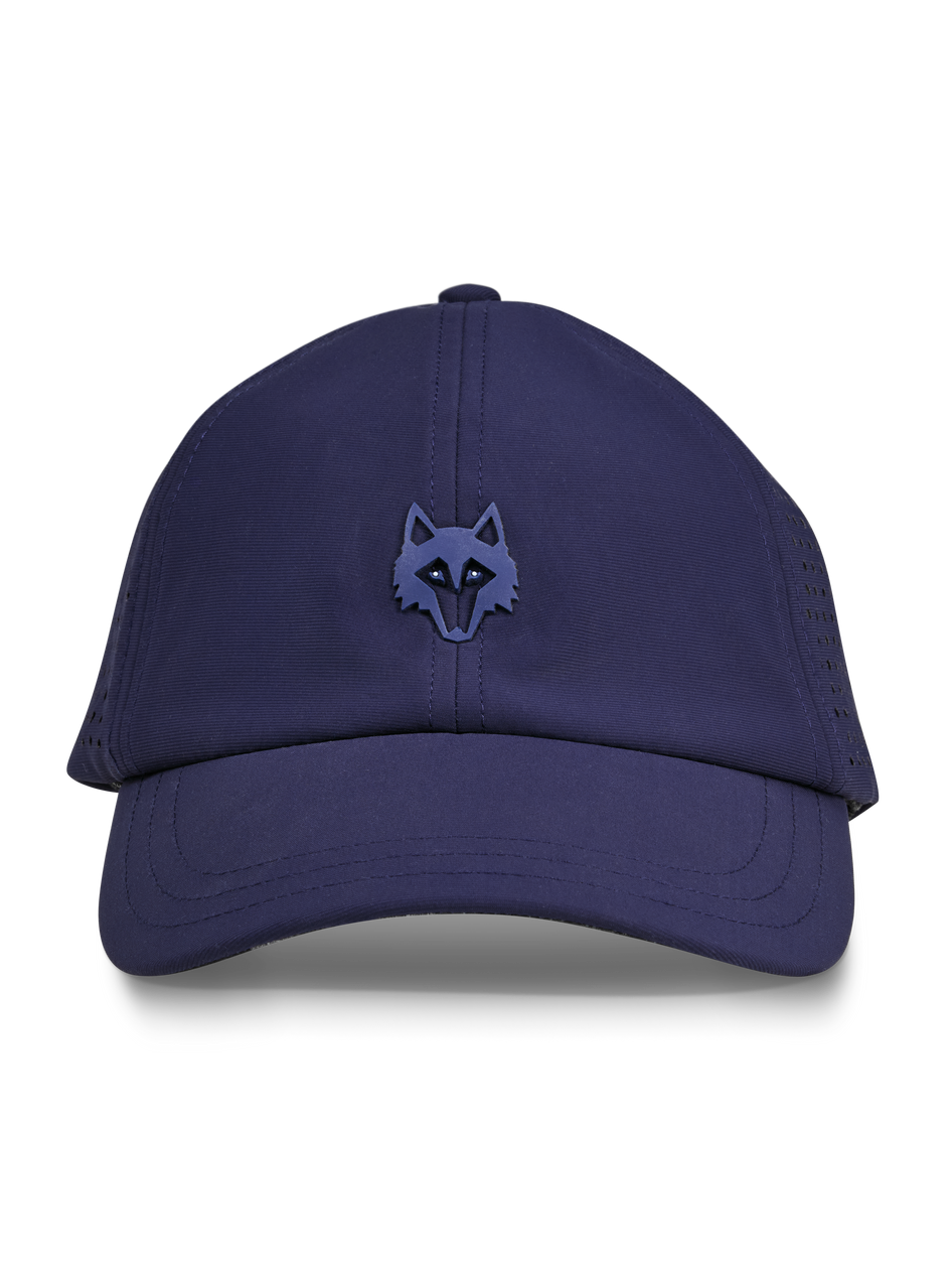 Maltese Blue Coywolf Sport Hat - Front View, Wolf Logo Detail | Greyson Clothiers