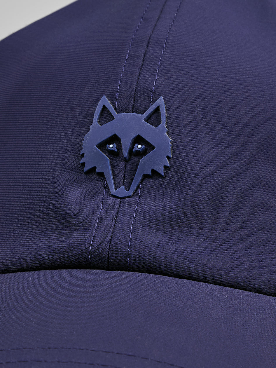 Maltese Blue Coywolf Sport Hat - Wolf Logo Close-Up Detail | Greyson Clothiers