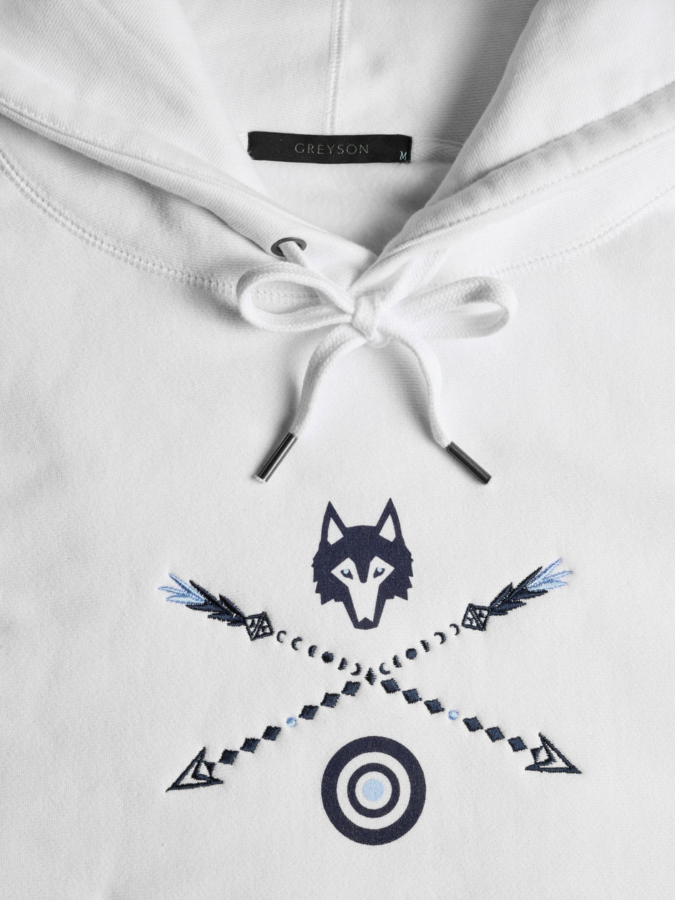 Greyson Clothiers Wolf & Arrows Fireside Hoodie in ARCTIC