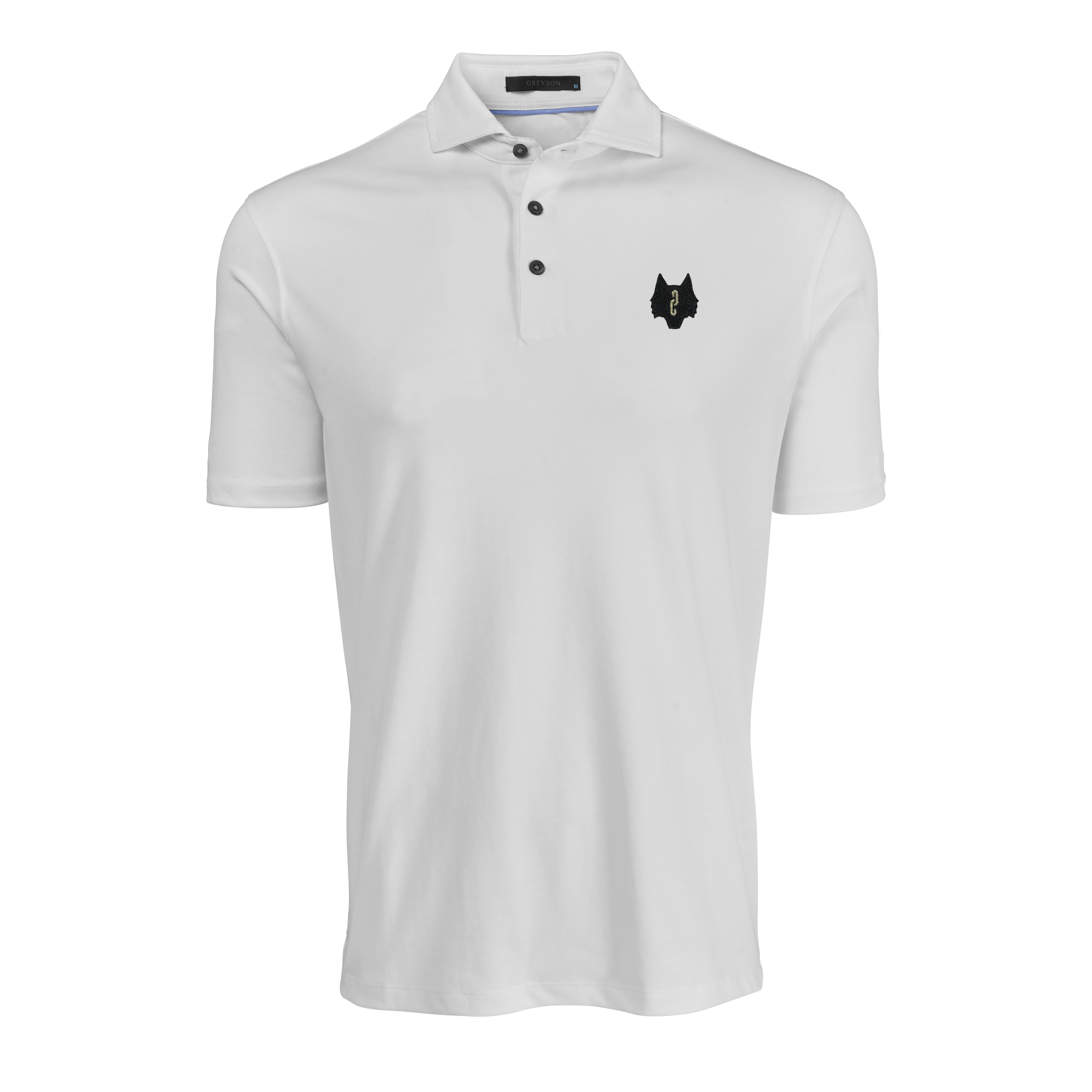 Gold Wolves Omaha Polo - Cotton Blend Pique Polo with Spread