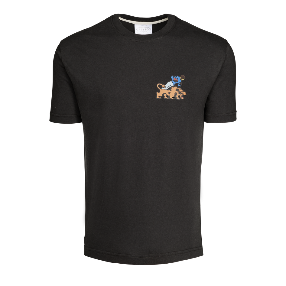 Greyson Clothiers Detroit Lions Vintage Blackout Natural Heavyweight Tee