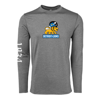 Greyson Clothiers Detroit Lions Guide Long Sleeve Tee in LIGHT GREY HEATHER