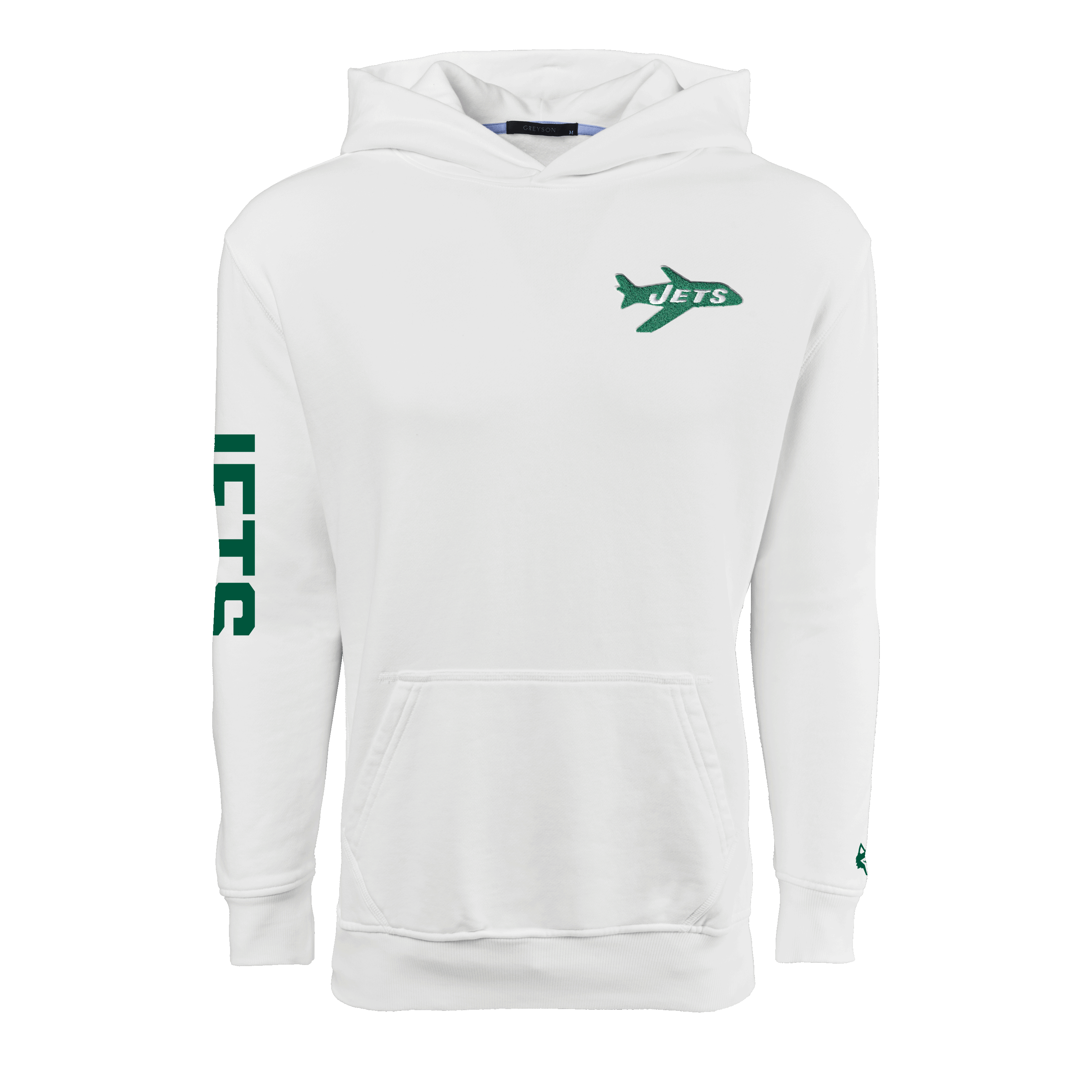 Mens New York Jets Vintage Aspen Hoodie - Heavyweight Cotton