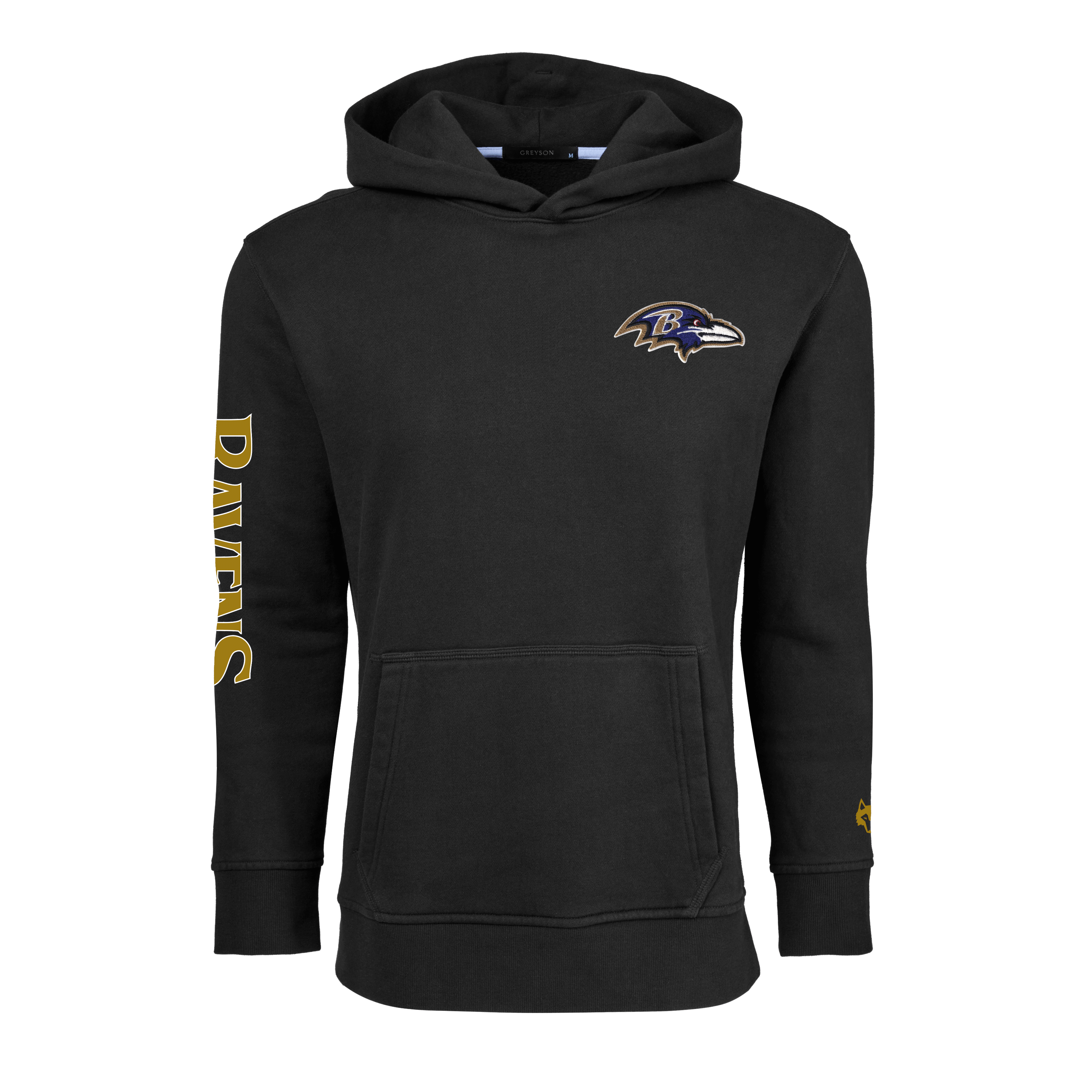 Mens Baltimore Ravens Vintage Aspen Hoodie - Heavyweight Cotton