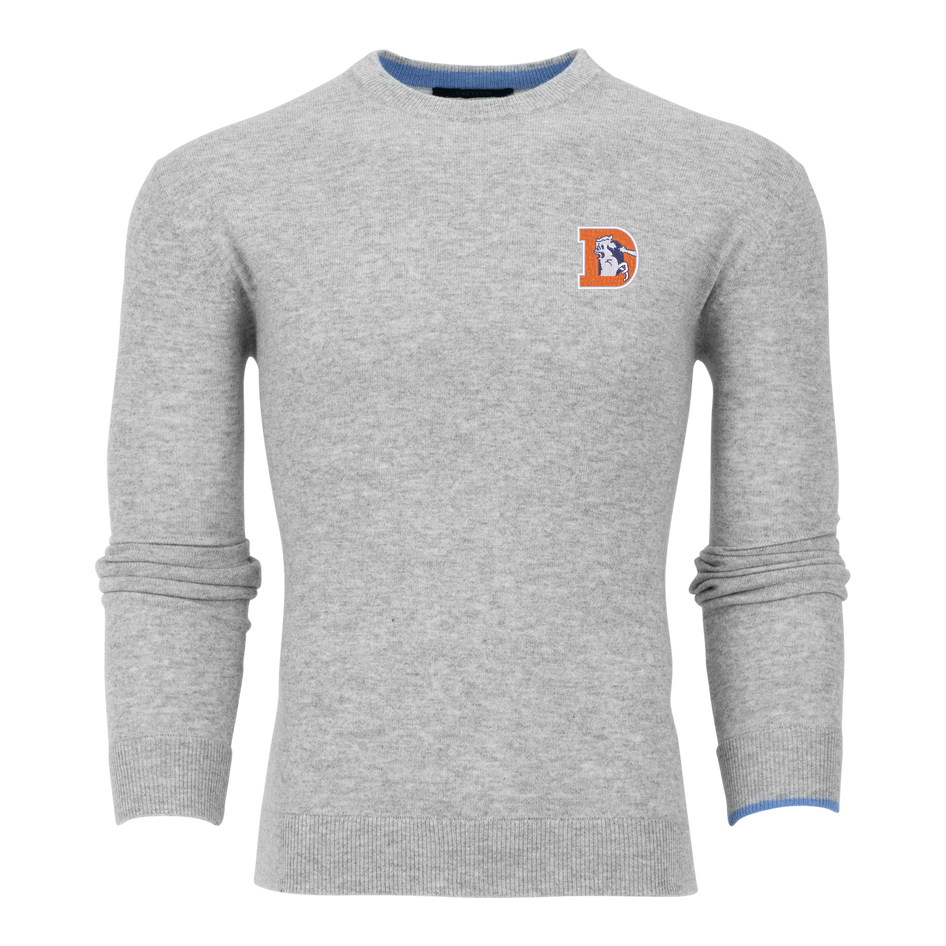 Greyson Clothiers Denver Broncos Tomahawk Cashmere Crewneck Sweater