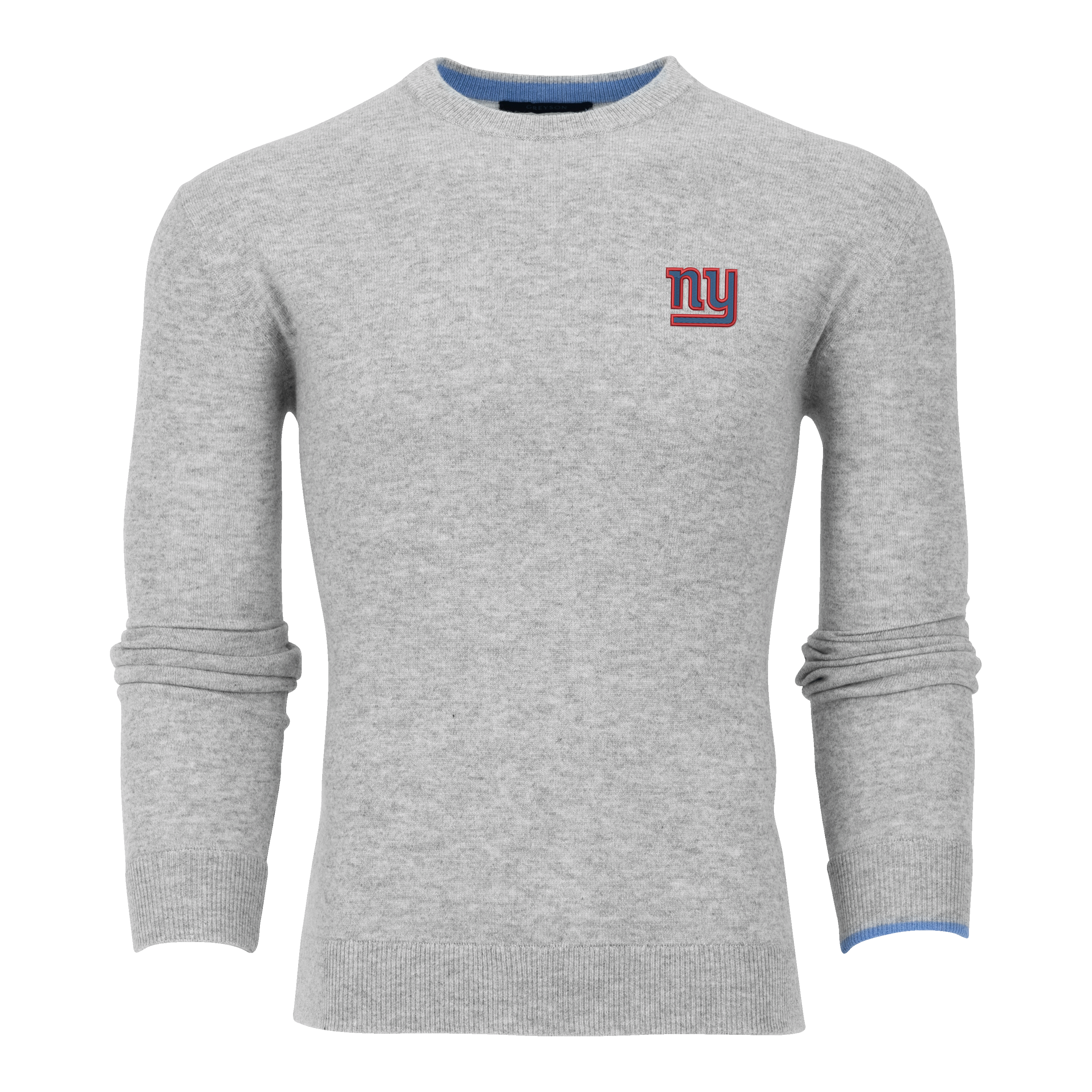 Mens New York Giants Tomahawk Sweater - 100% Lightweight Cashmere