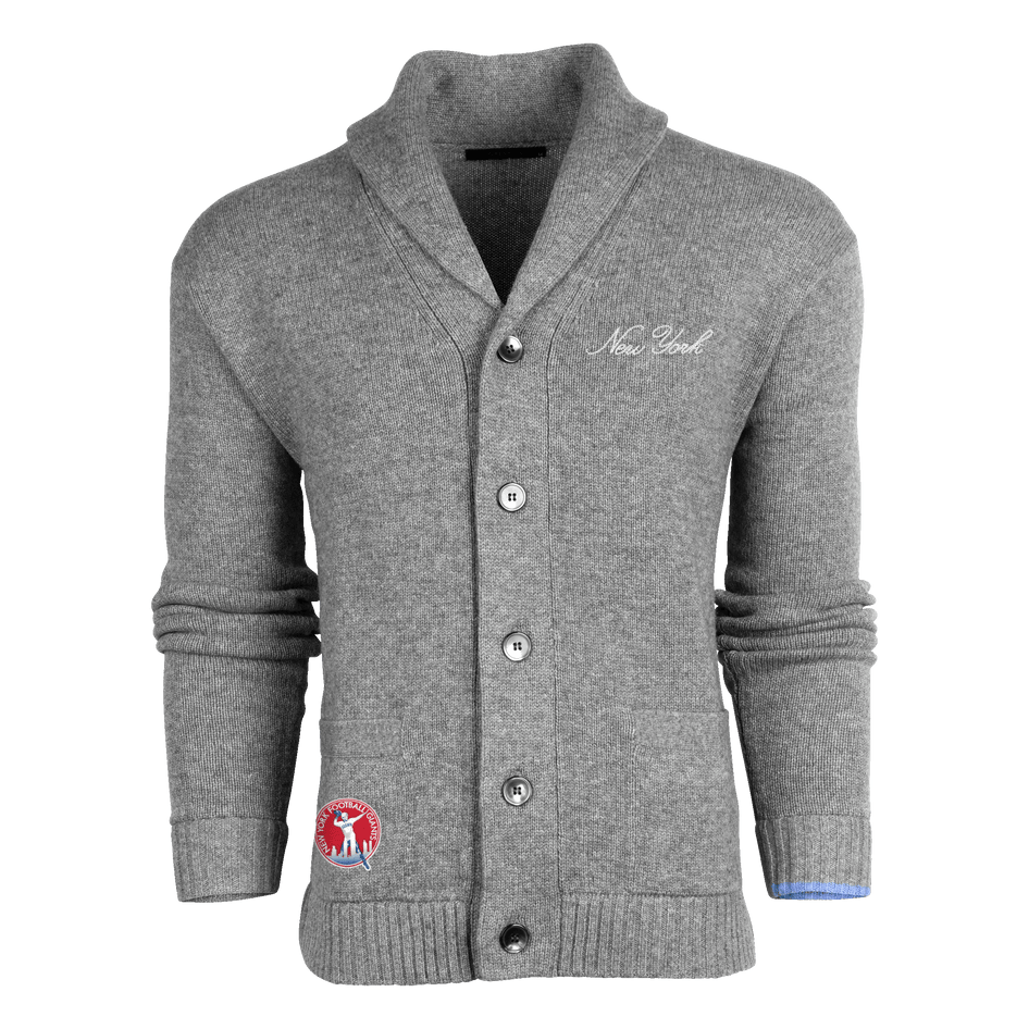 Greyson Clothiers New York Giants Ottawa Shawl Cardigan in SMOKE HEATHER