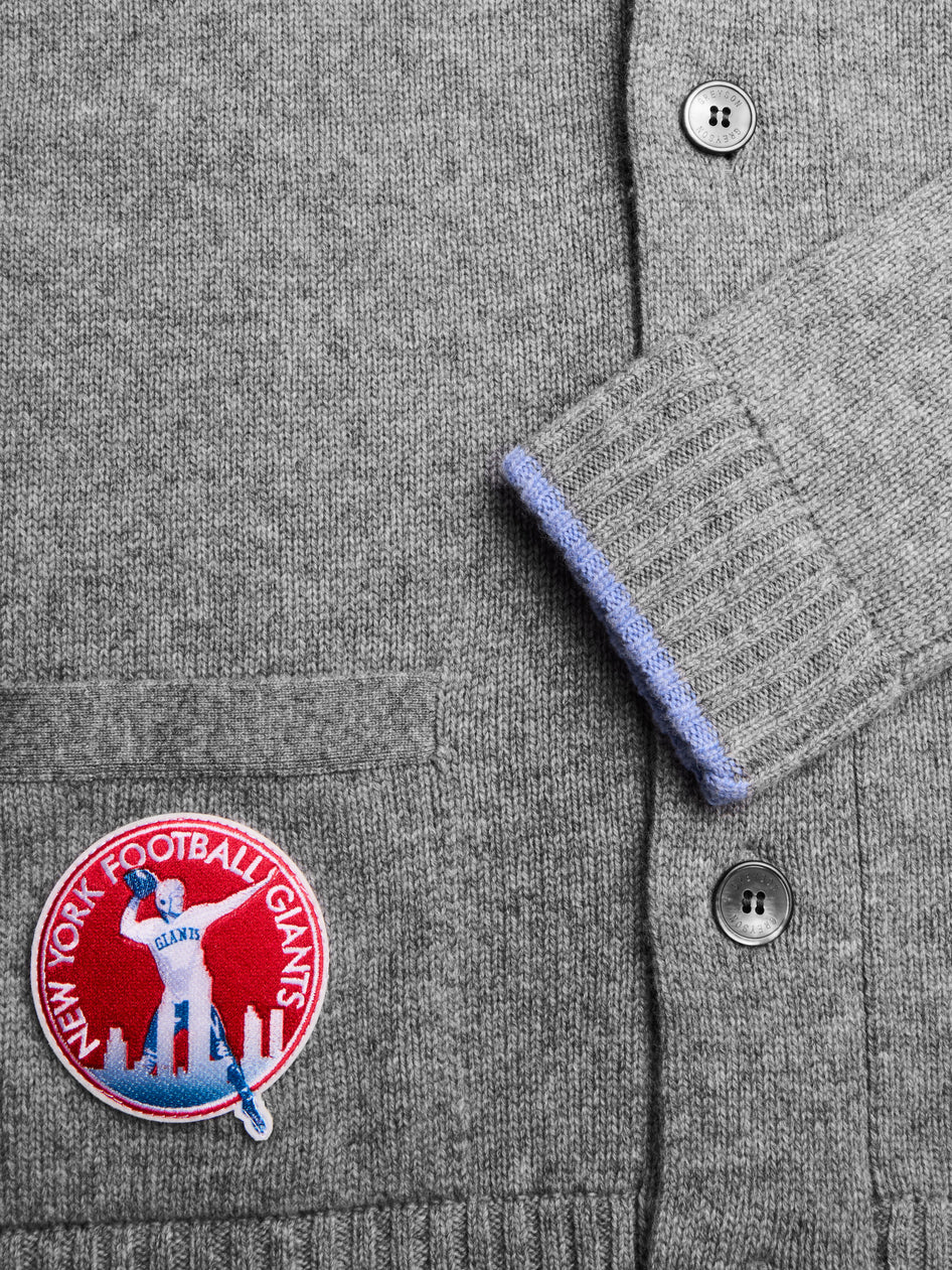 Greyson Clothiers New York Giants Ottawa Shawl Cardigan in SMOKE HEATHER