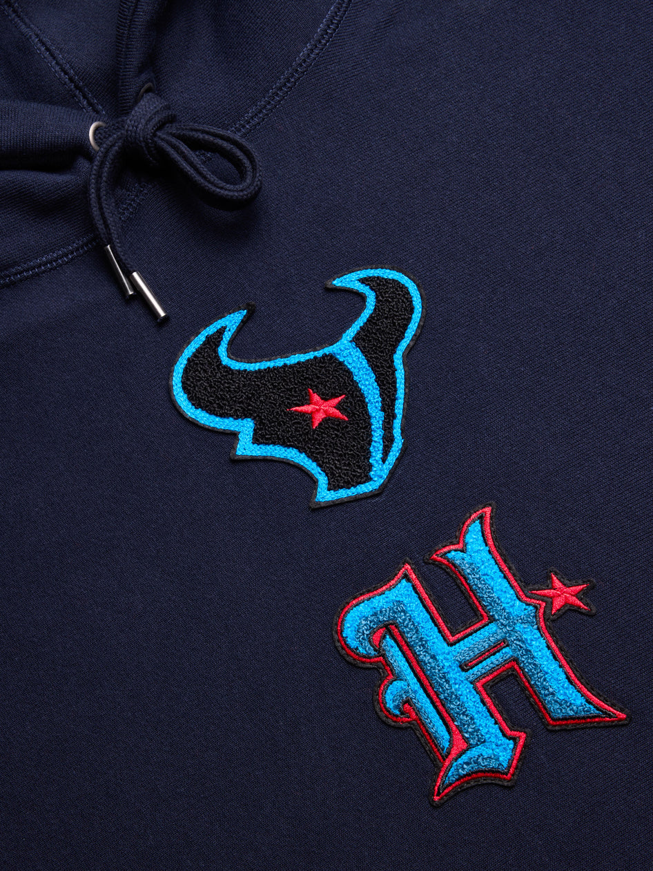 Greyson Clothiers Houston Texans Fireside Hoodie in MALTESE BLUE