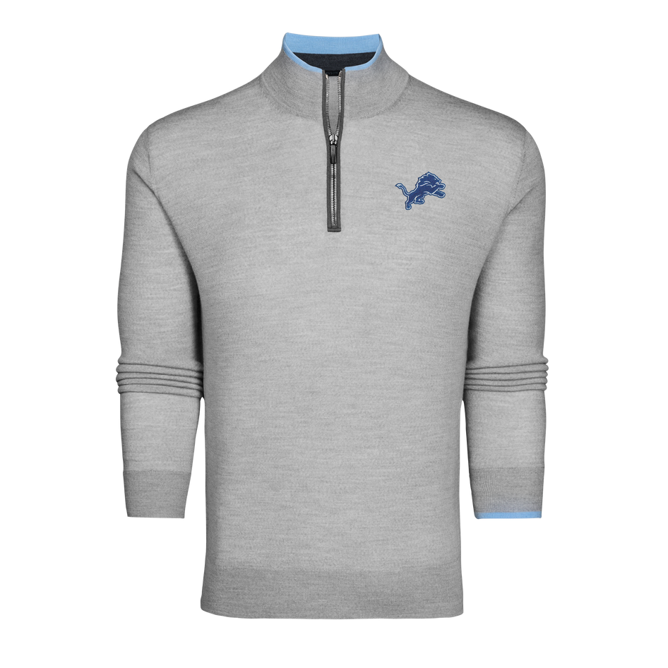 Detroit Lions 313 Saratoga Quarter-Zip Sweater
