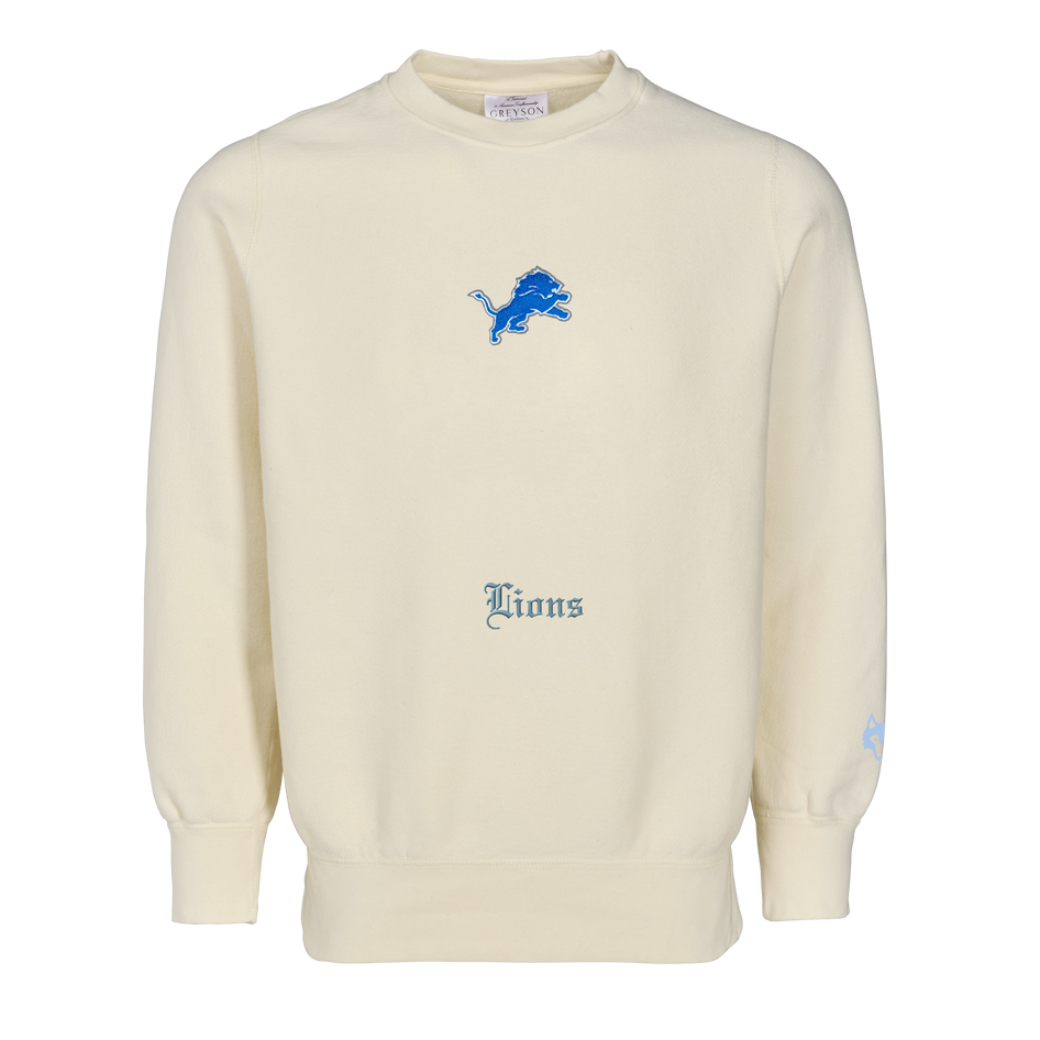 Detroit Lions Soft Goods Bone Crewneck