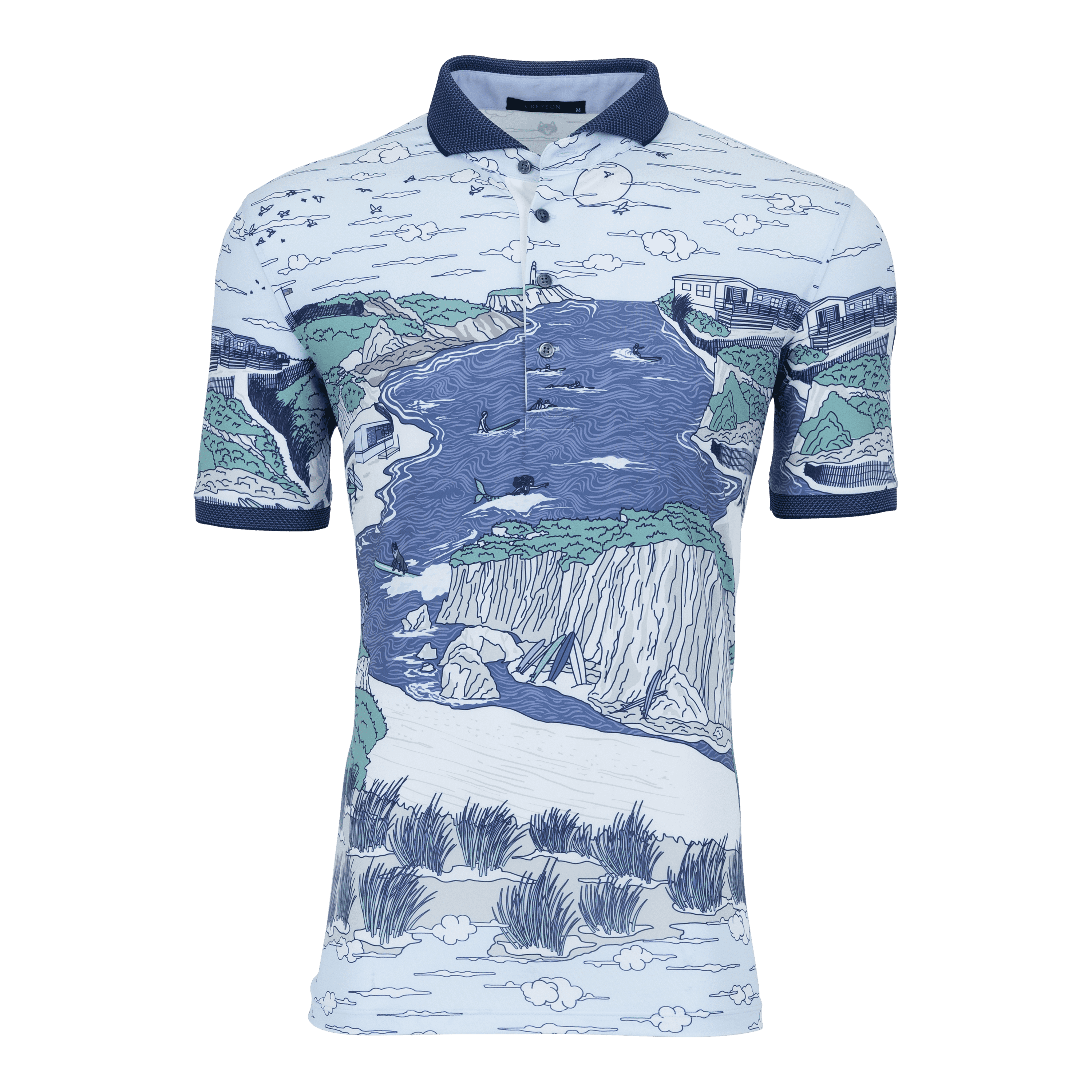 Ditch Plains Polo Blue Greyson Clothiers