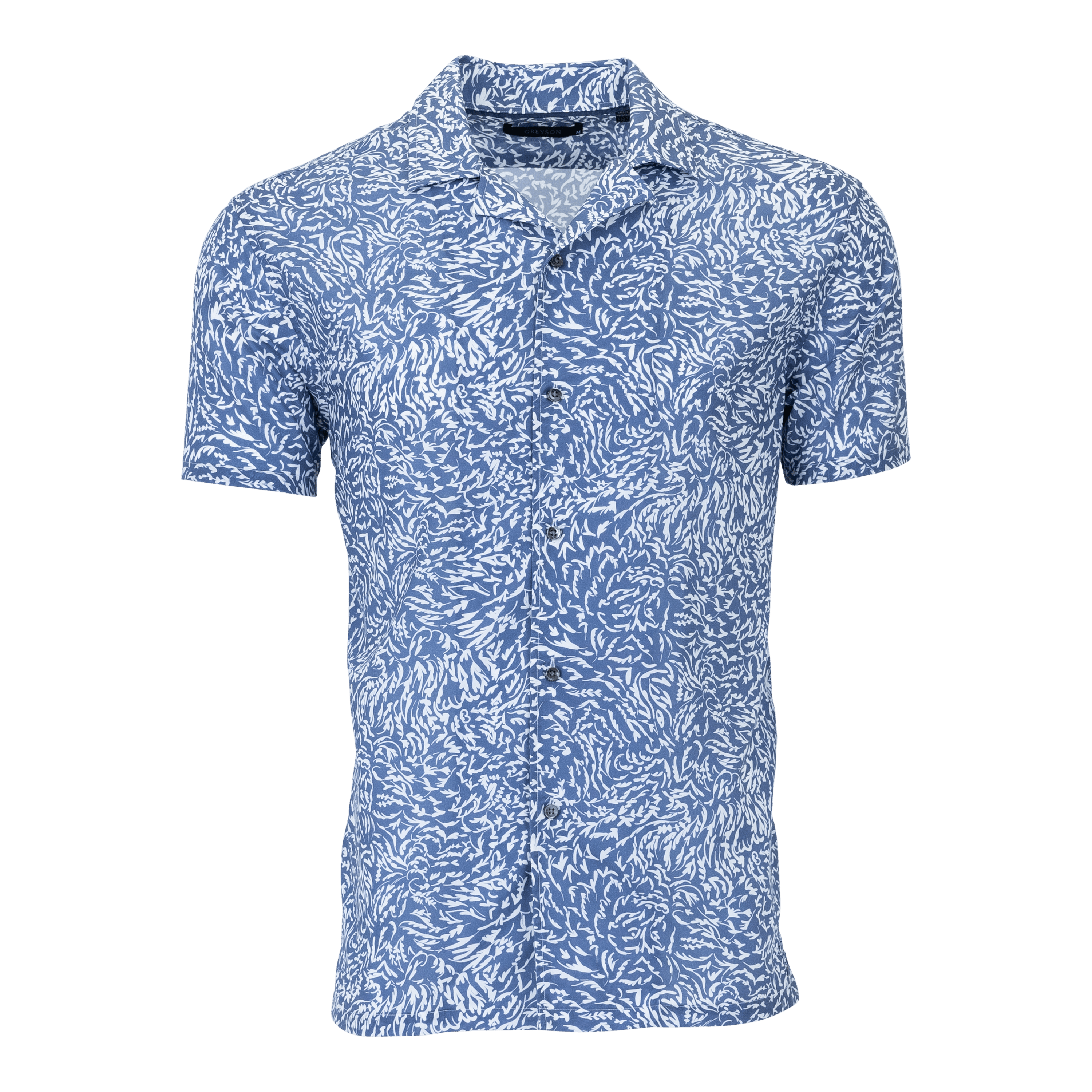 Mens Howler Hills Lincoln Camp Shirt Lightweight Printed Cotton
