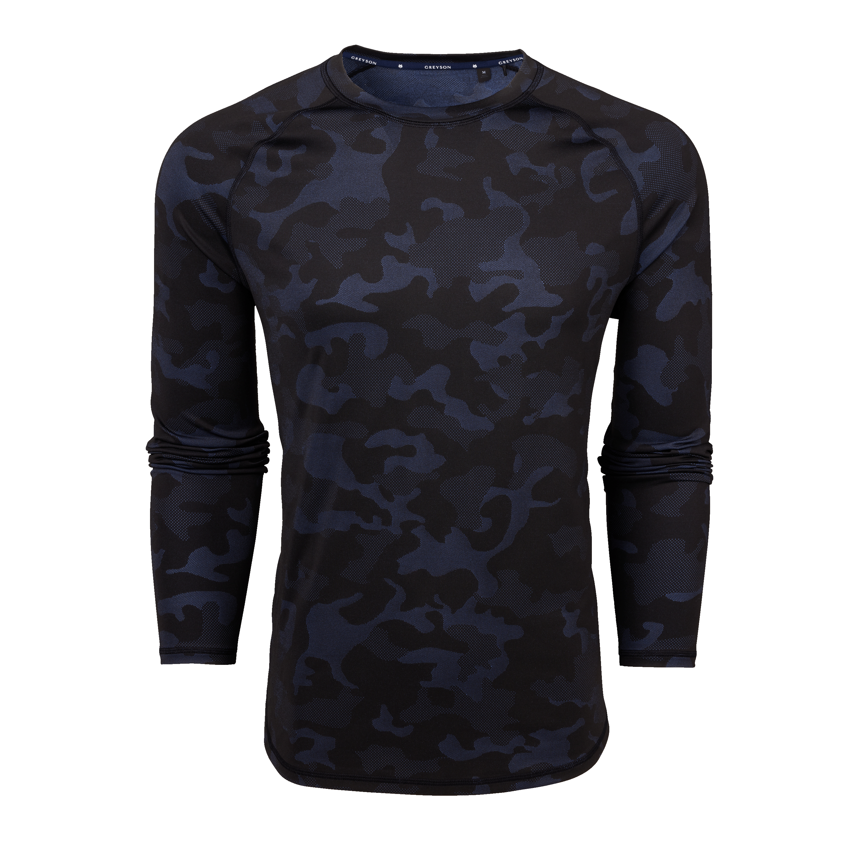 Men Workout Shirt: Camo Kennebec Long Sleeve Sport Tee