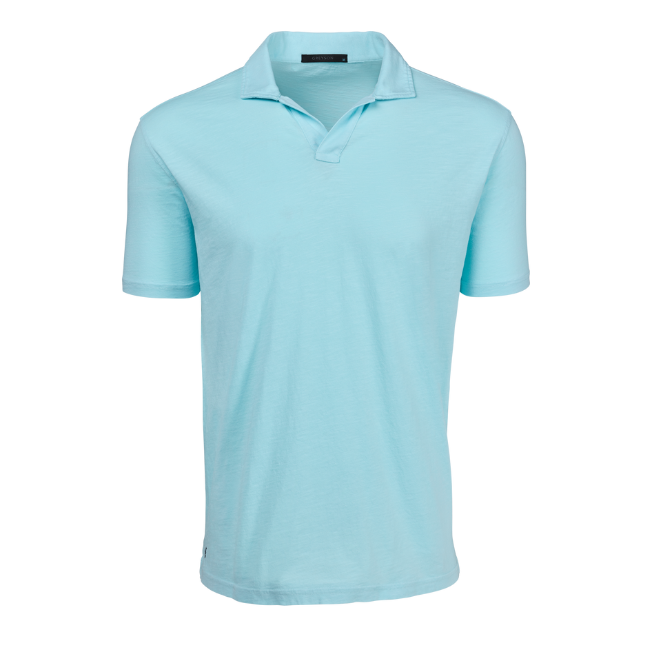 Greyson Clothiers Alpha Slub Johnny Collar Polo
