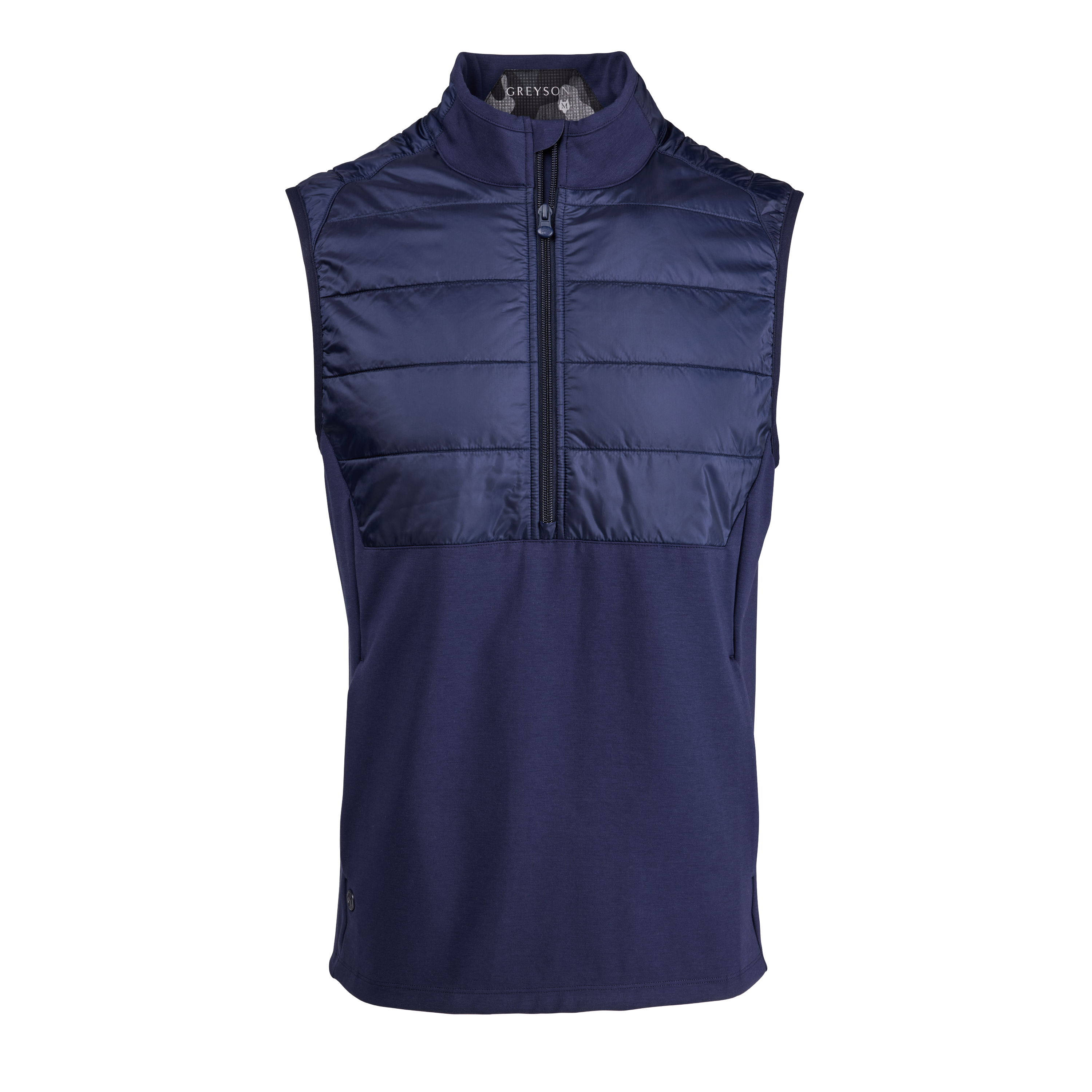 Mens Gratiot Hybrid Quarter-Zip Vest - Midweight Performance Mens Gratiot Hybrid Quarter-Zip Vest - Midweight Performance