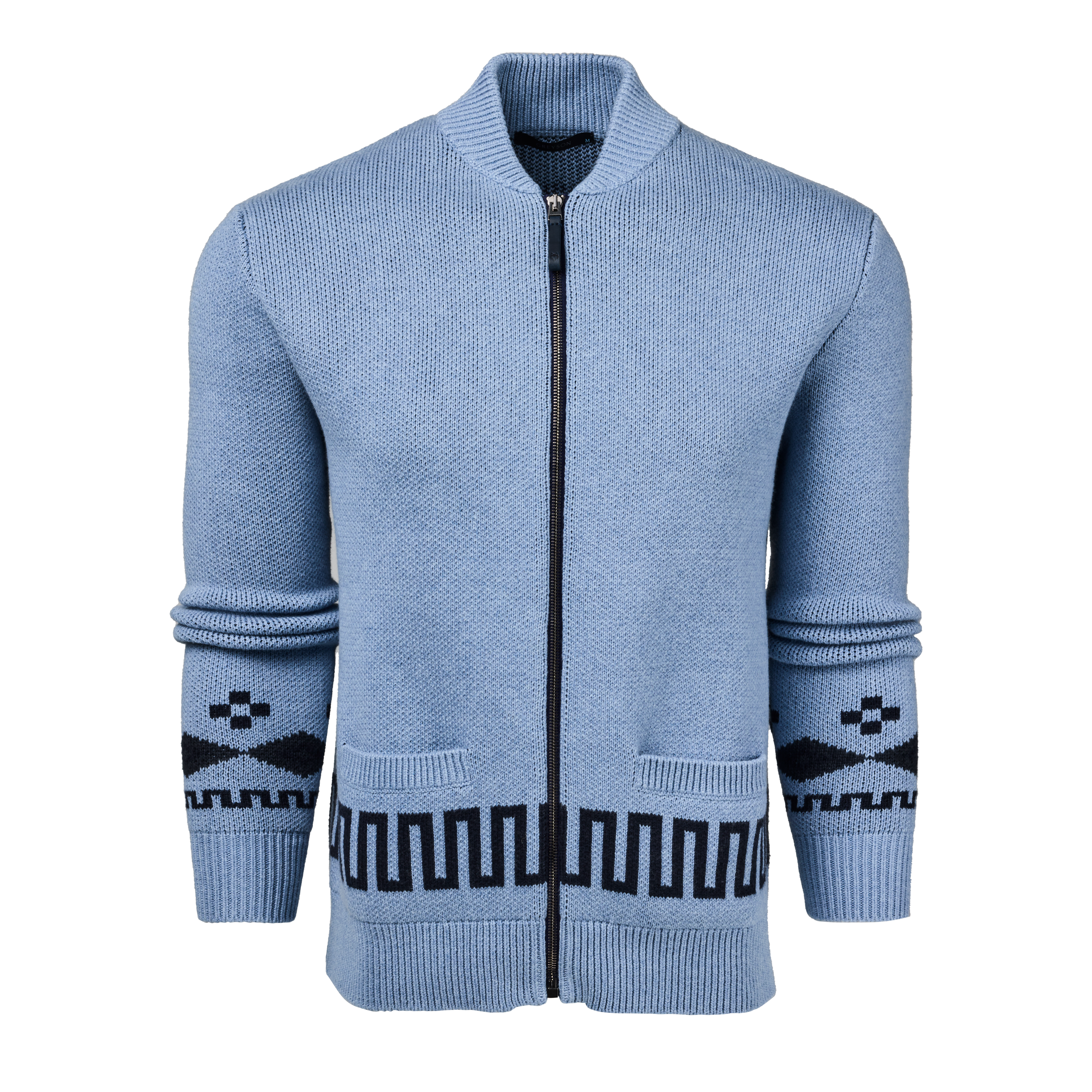Mens Howling Moon Full-Zip Shawl Cardigan - Cashmere Blend Zip-Up Mens Howling Moon Full-Zip Shawl Cardigan - Cashmere Blend Zip-Up