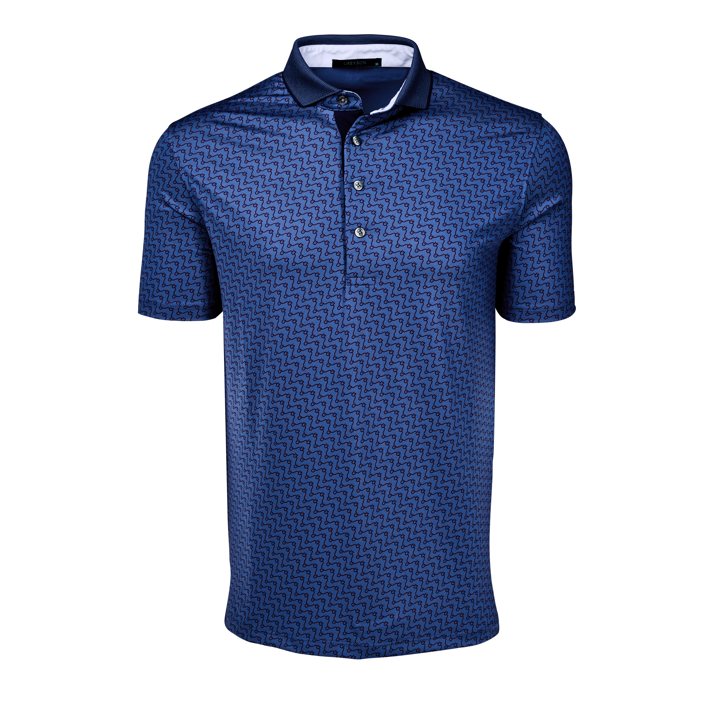 Mens Rogue River Short Sleeve Polo - Performance Printed Polo with