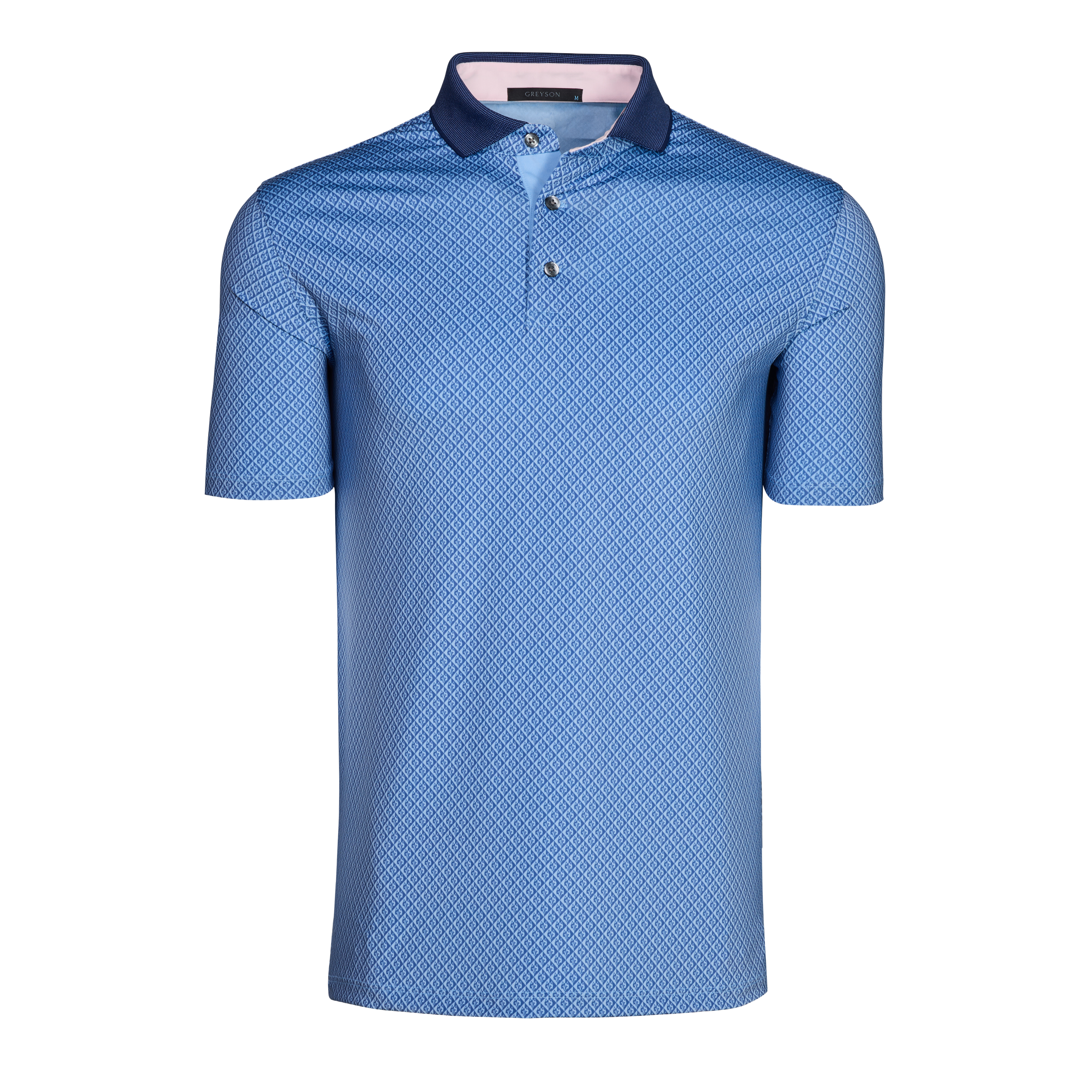 Mens Shadow Wolf Short Sleeve Polo - Performance Printed Polo with