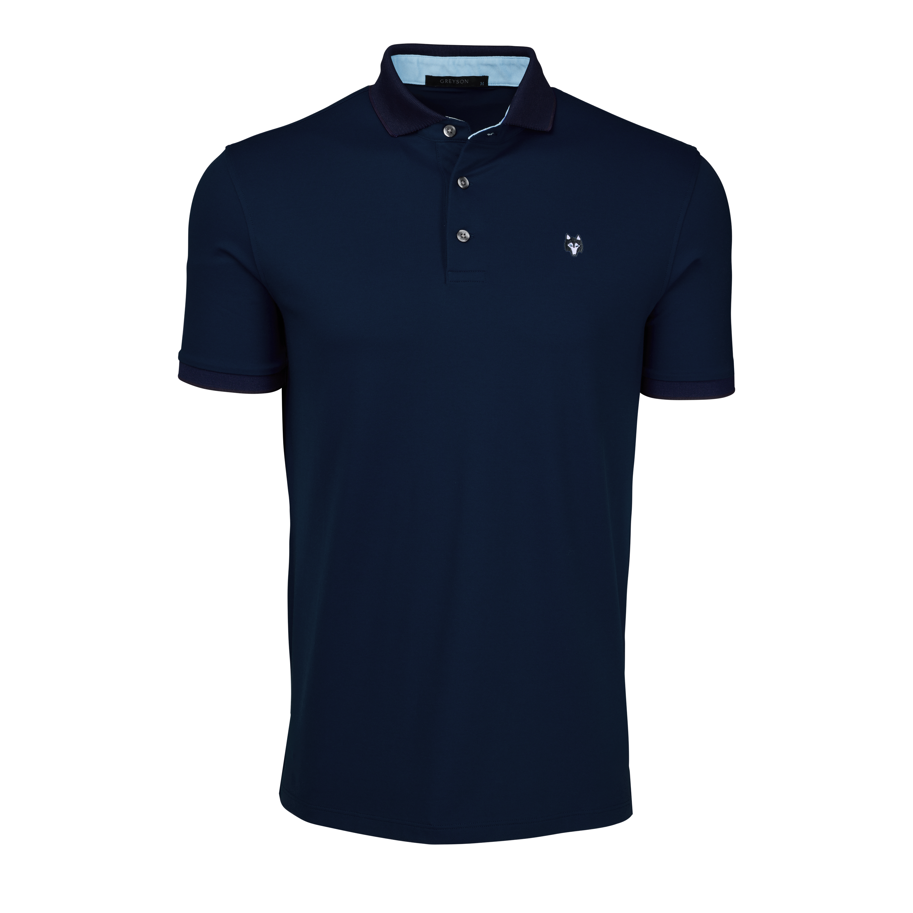 GREYSON（グレイソン）ポロシャツ 狼デザイン Mens Crowley Icon Short Sleeve Polo - Performance Stretch Cotton