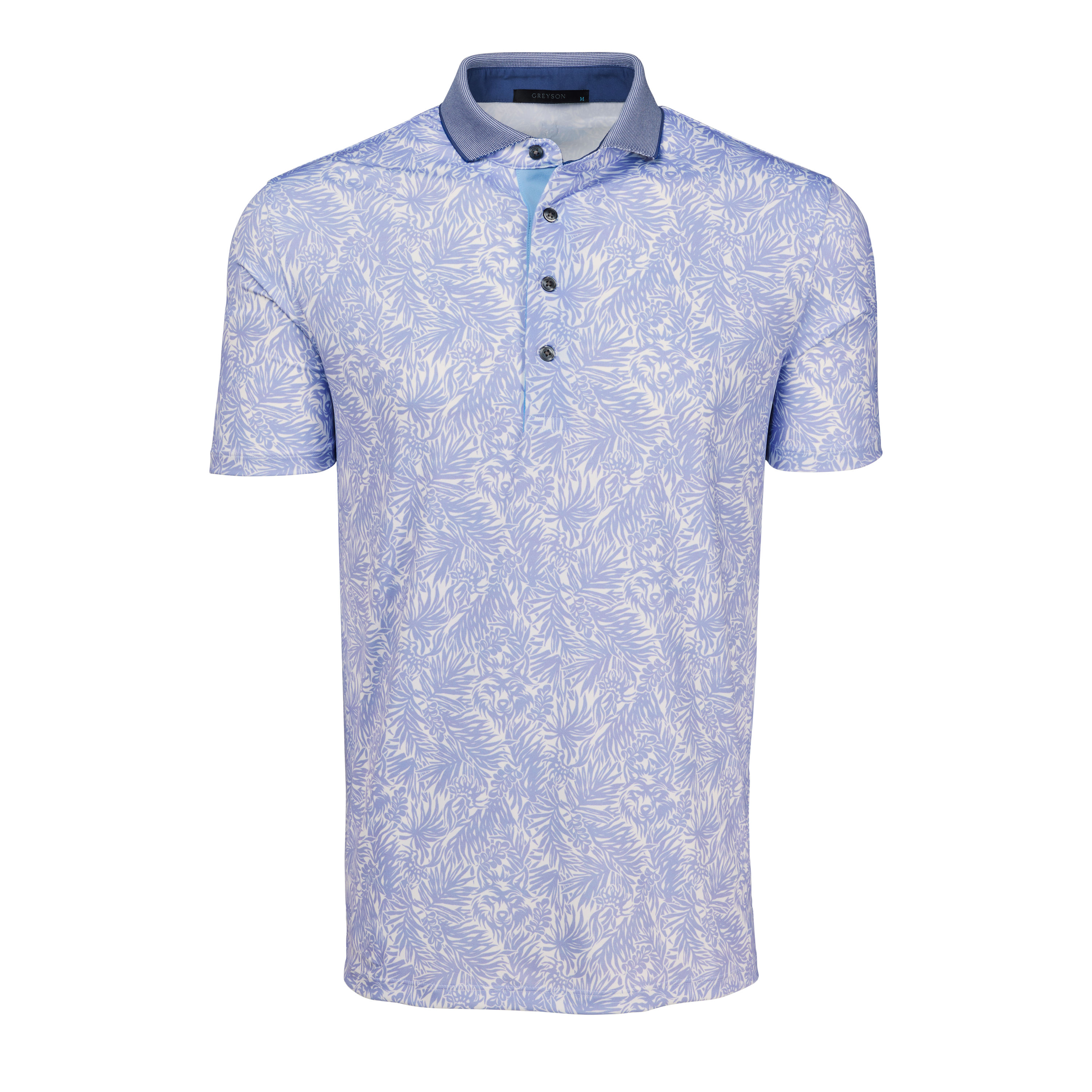 Mens Island Hunt Short Sleeve Polo - Performance Printed Polo with