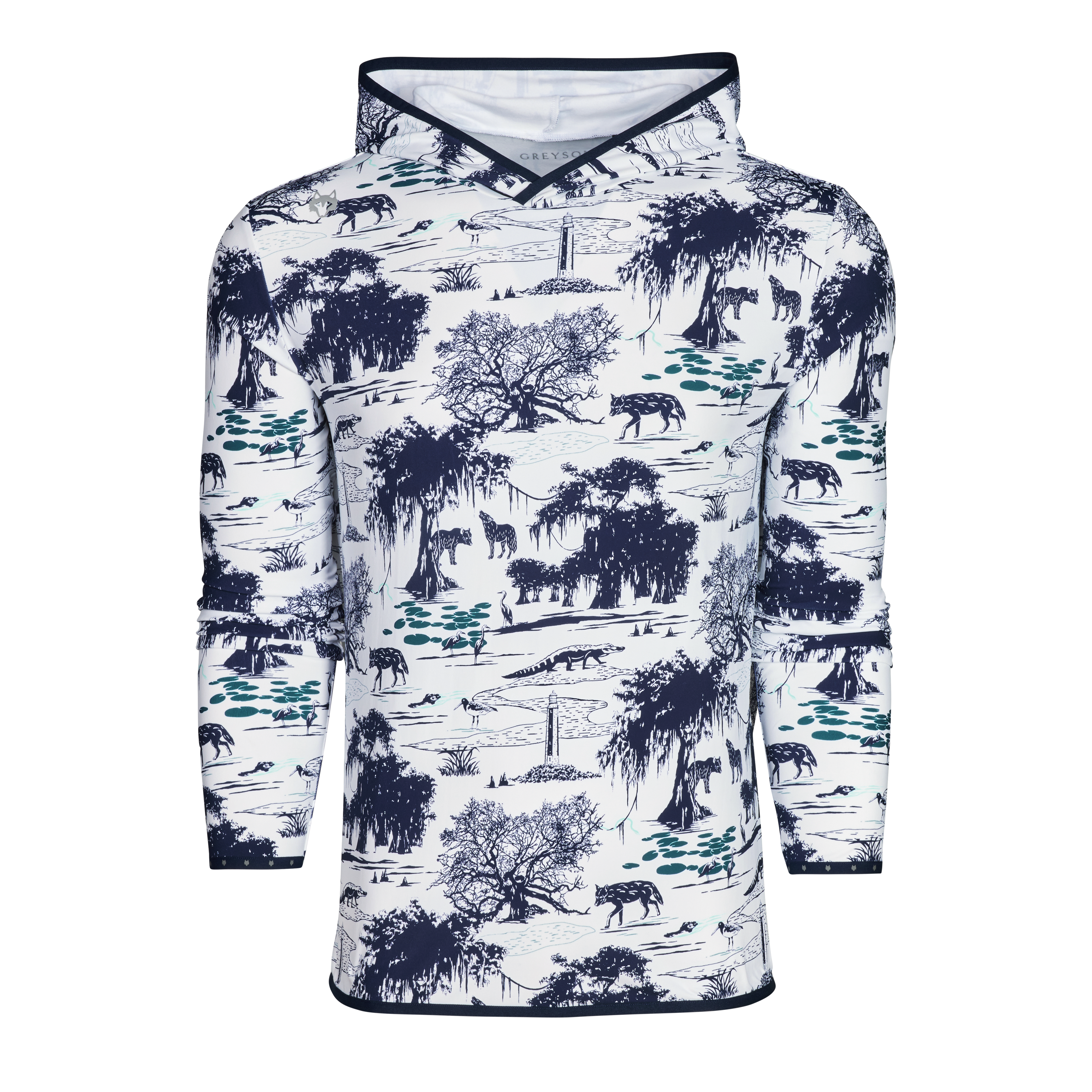 Mens Angel Oak Colorado Hoodie - Printed Lightweight Performance