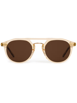 Greyson Clothiers GREYSON X KREWE Markle Polarized Sunglasses in CHAMPAGNE RUE TORTOISE 18K