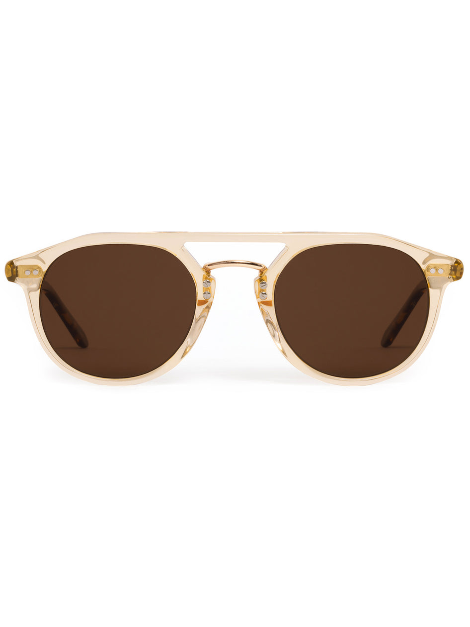 Greyson Clothiers GREYSON X KREWE Markle Polarized Sunglasses in CHAMPAGNE RUE TORTOISE 18K