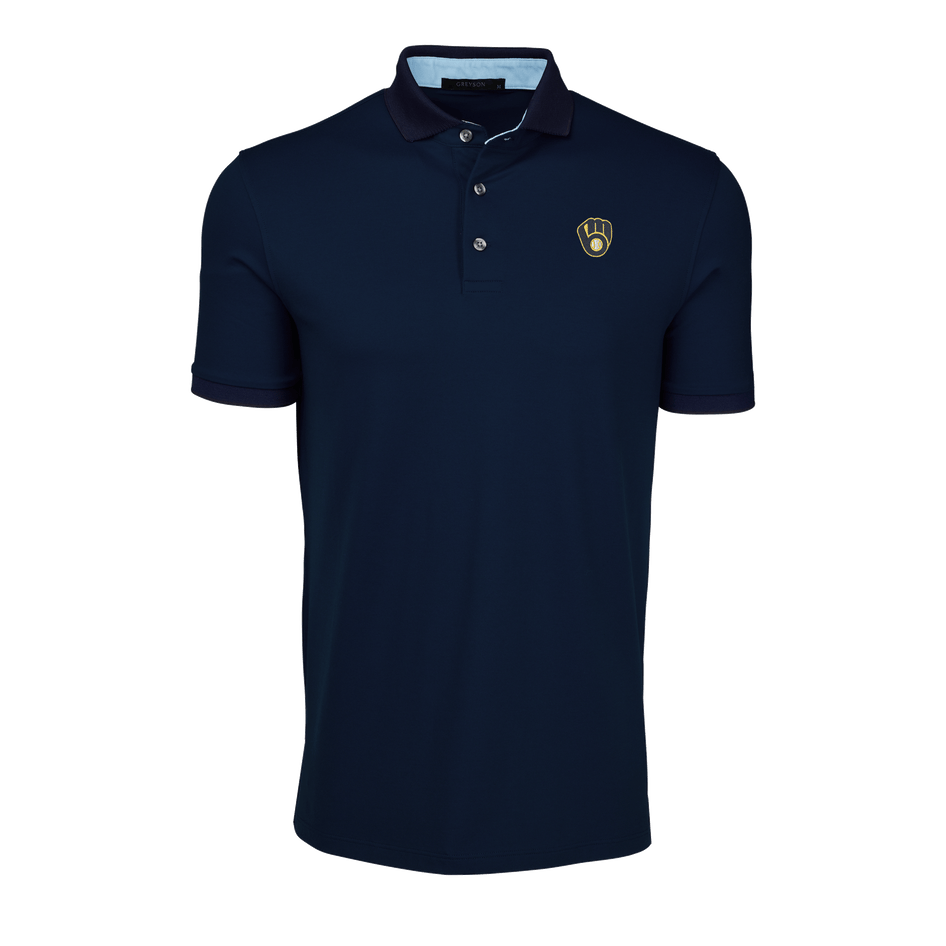 Milwaukee Brewers Wolf Short Sleeve Polo