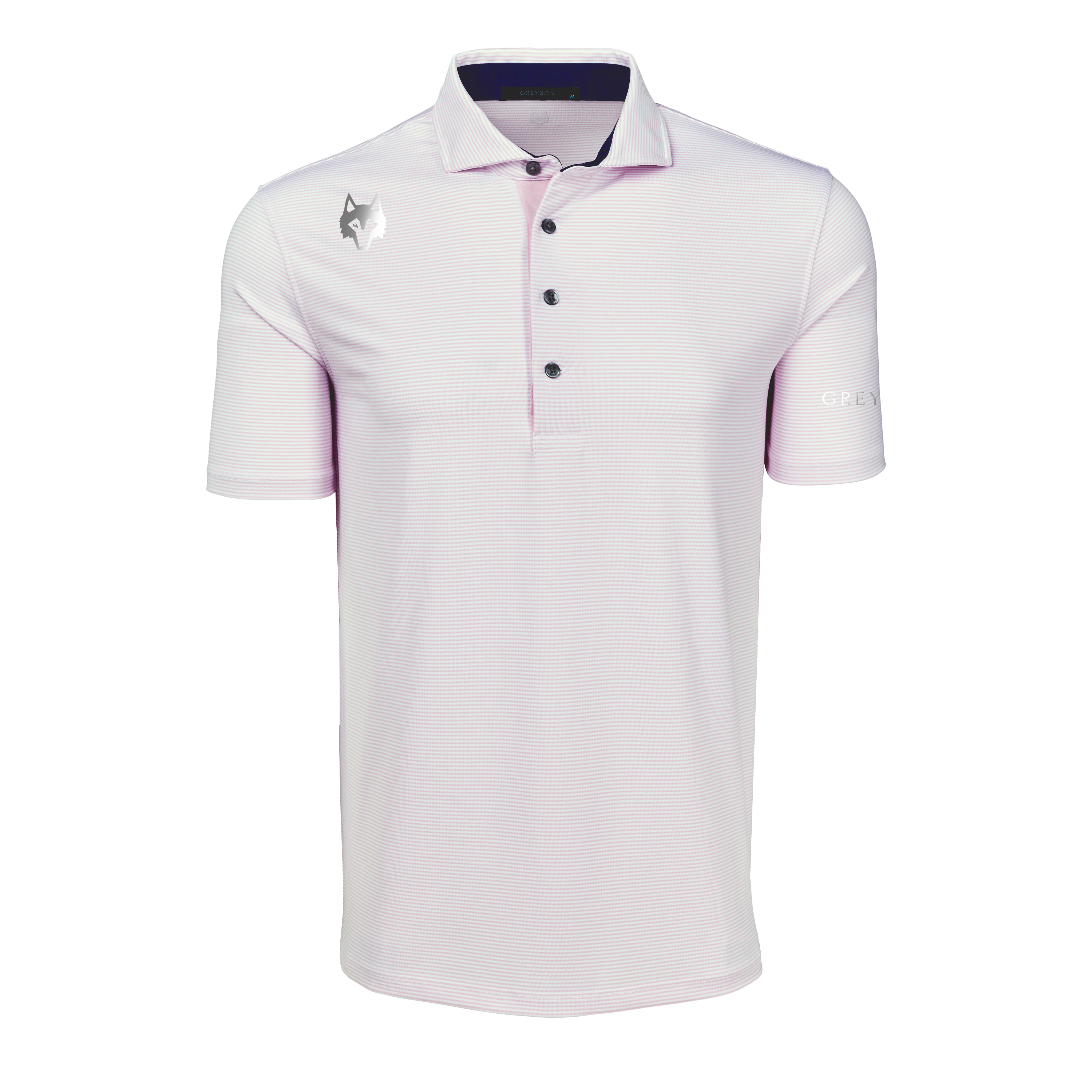 Mens Players Club Saranac Short Sleeve Polo - Performance Striped