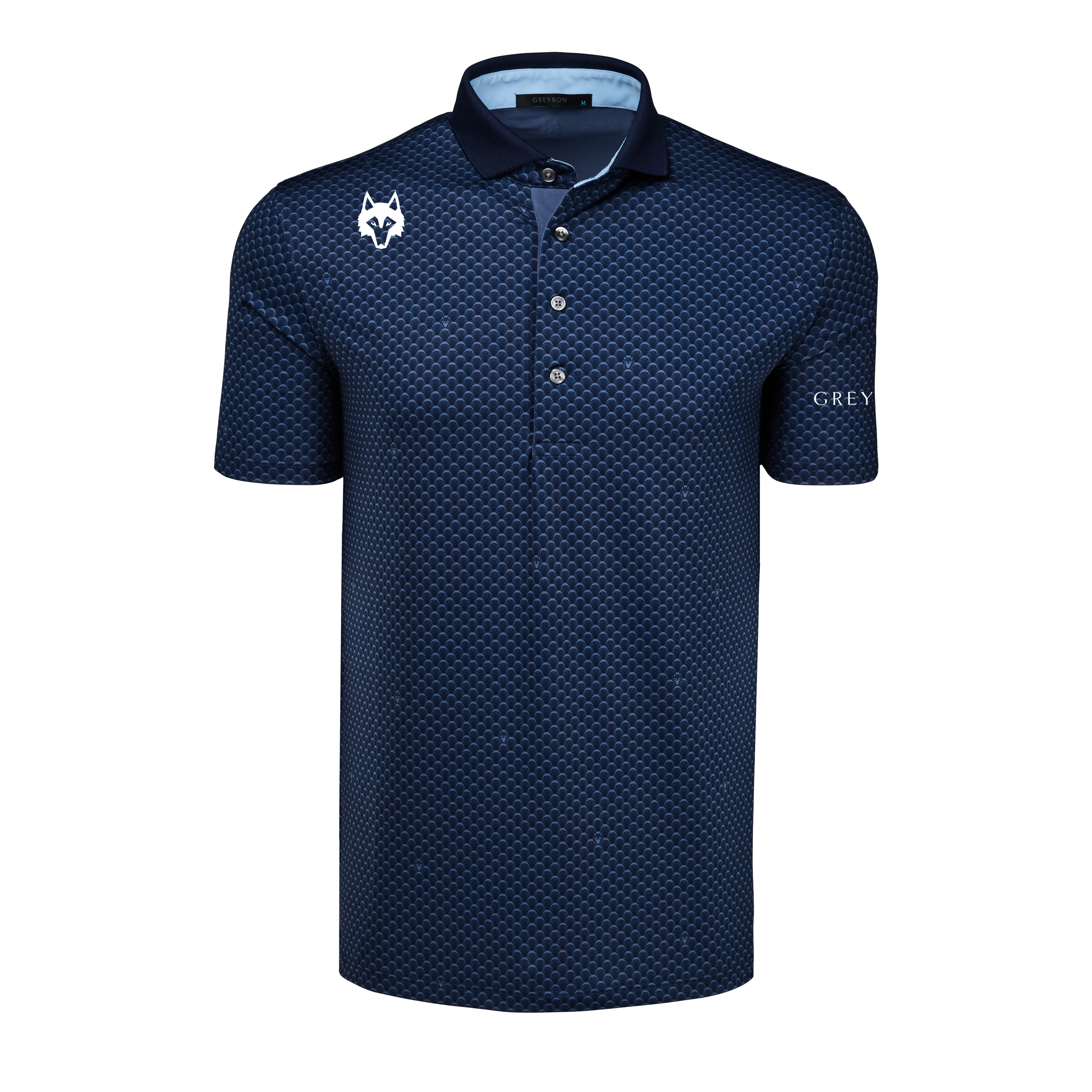 GREYSON グレイソン Wolf Palm Golf Polo　 表記M Greyson Golf Shirt - Wolf Palm Polo - Heron SS25