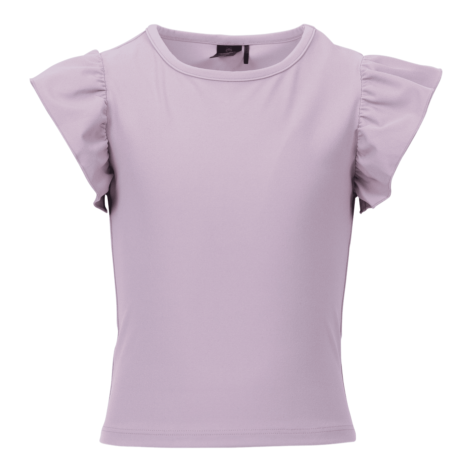 Bloom Girls' Sophia Flutter Sleeve Top in Soft Lavender - Front View | Greyson Clothiers