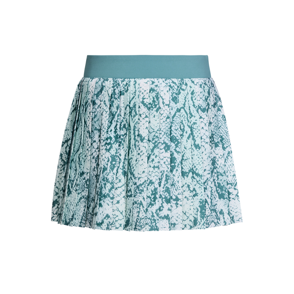 Agave Wolf Scales Pleated Girls Leo Skirt - Front View | Greyson Clothiers