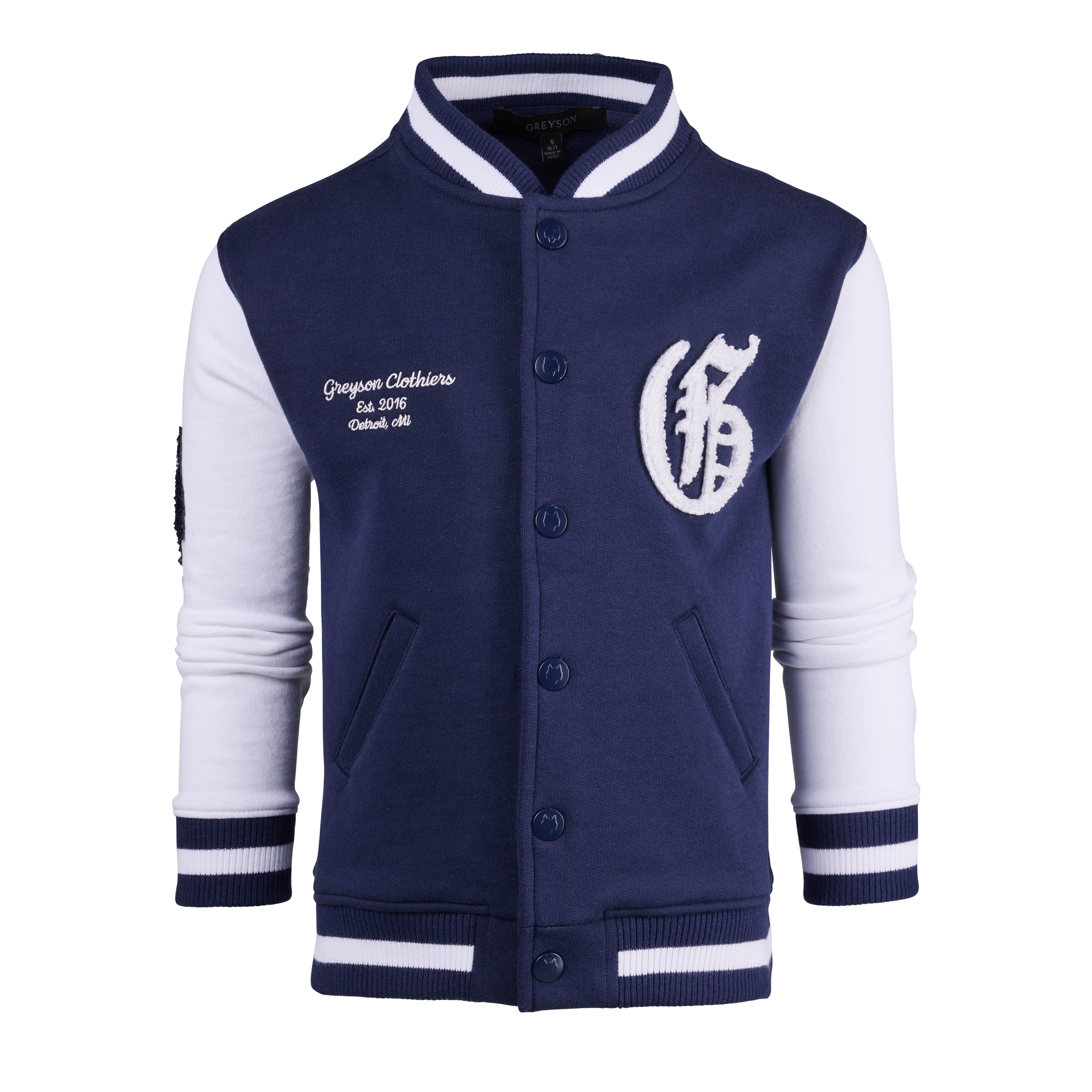 Girls Youth Aspen Varsity Jacket - Heavyweight Luxe Cotton Bomber