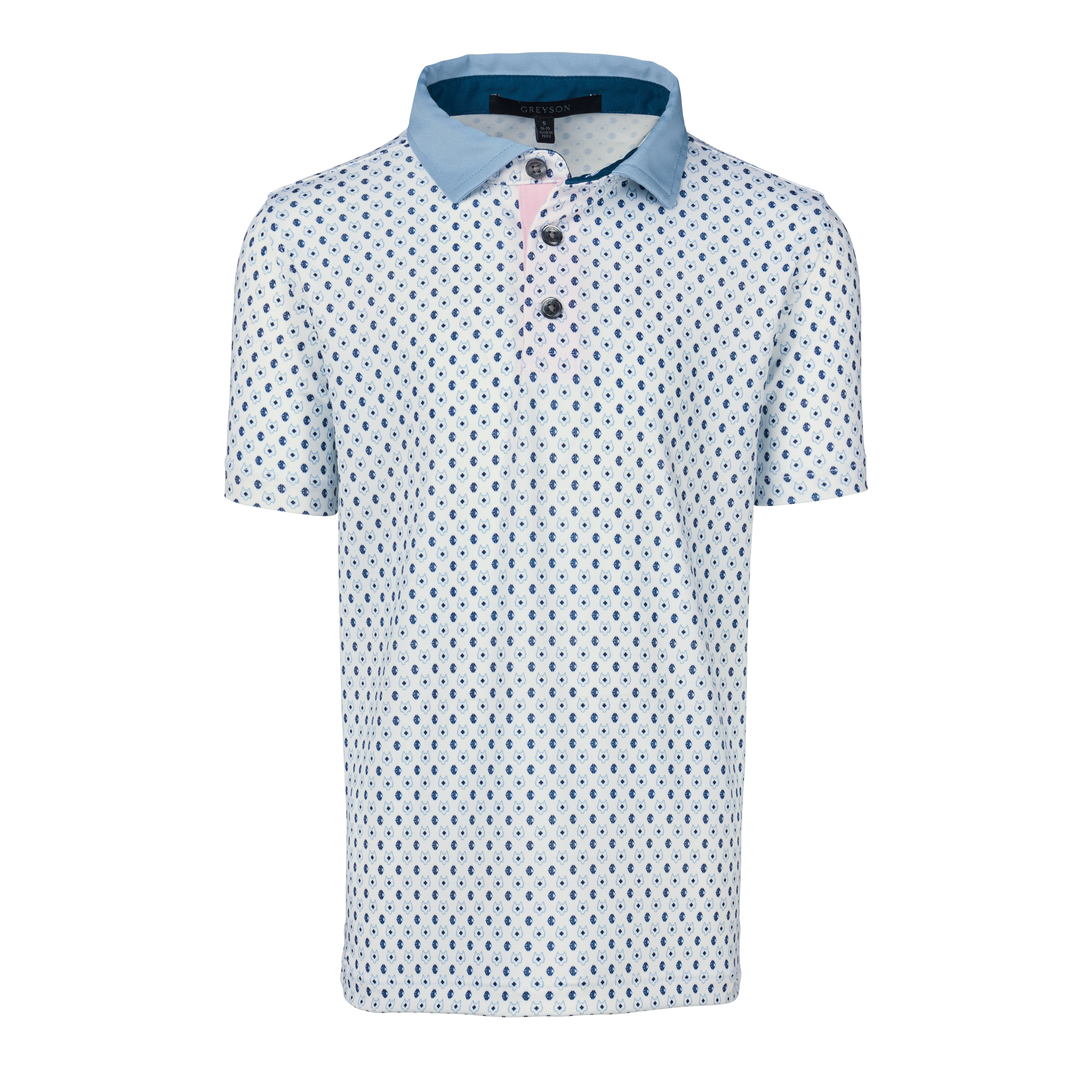 Boys Boy's Ghost Dreamer Short Sleeve Polo - Performance Printed