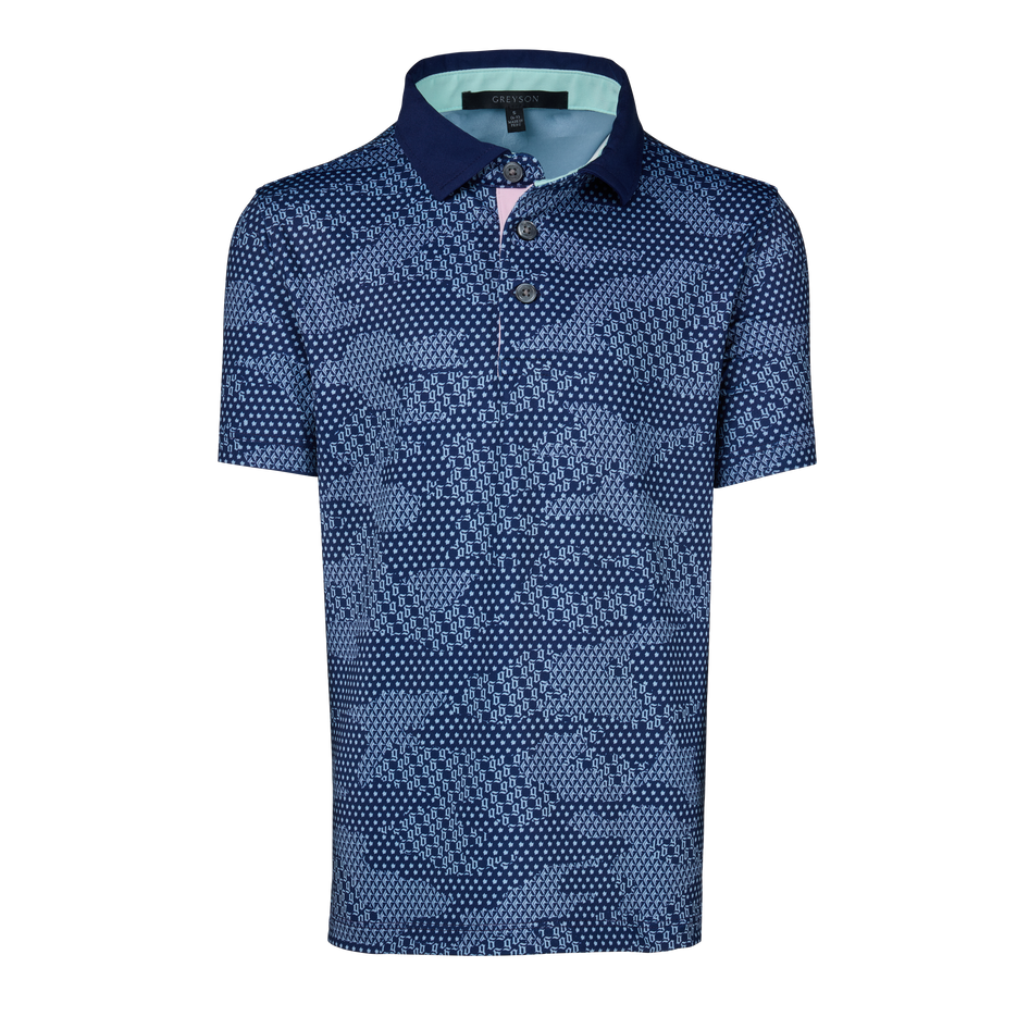 Boy's Icon Camo Short Sleeve Polo